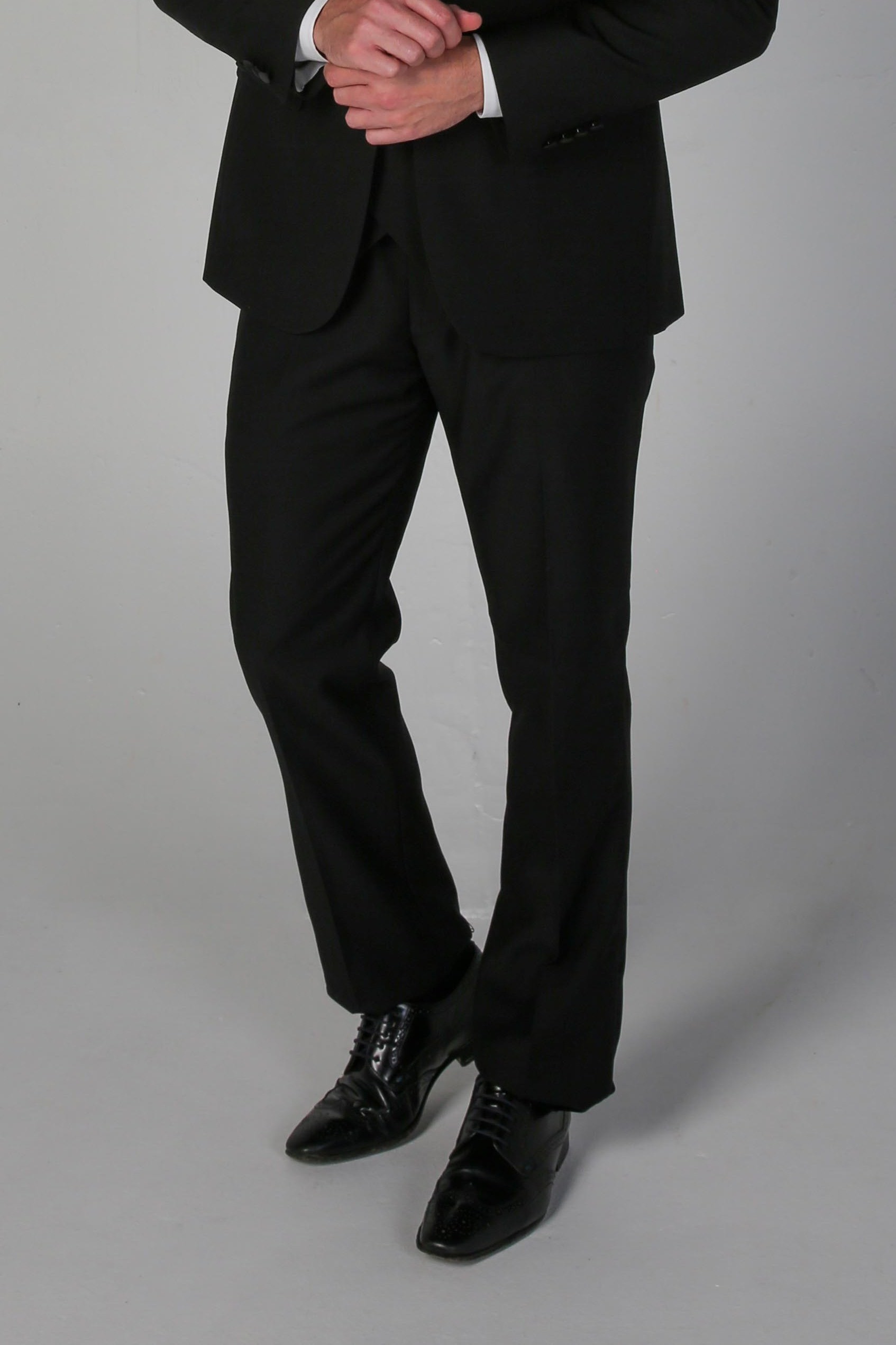 Men's Black Tuxedo Dinner Suit Pants - FORD