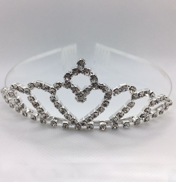 Sparkling Silver Crystal Tiara Crown for Girls - Enchanted