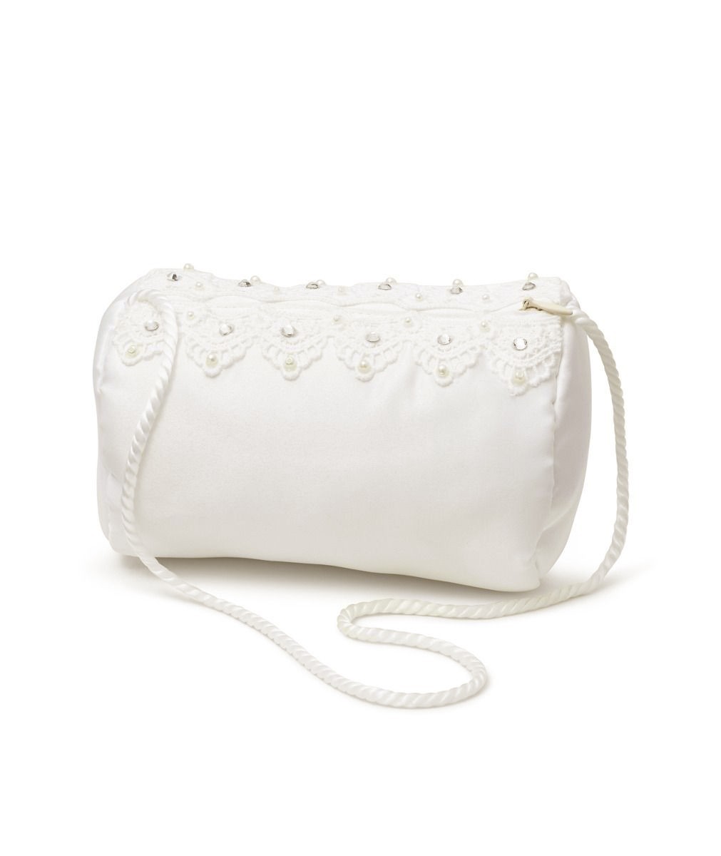 Mädchen Clutch-Tasche mit Spitzendetails – MB7704 - Elfenbein