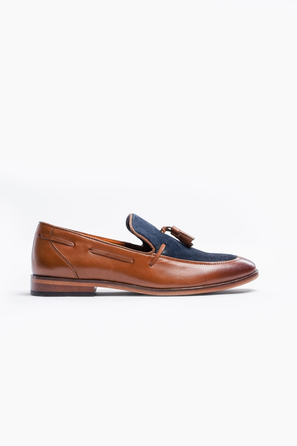 Men's Leather Slip On Tassel Loafer - FREEMONT