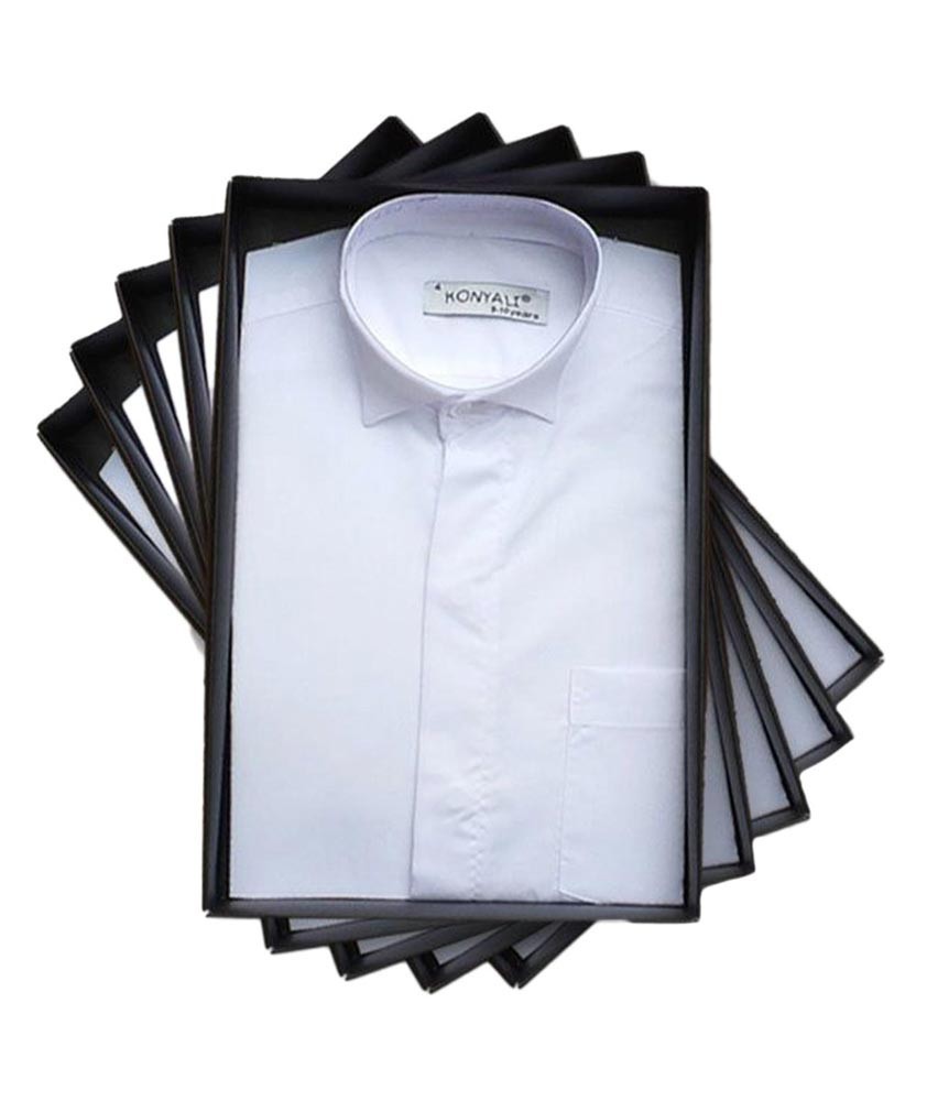 Boys Cotton Wing Collar Formal Shirt