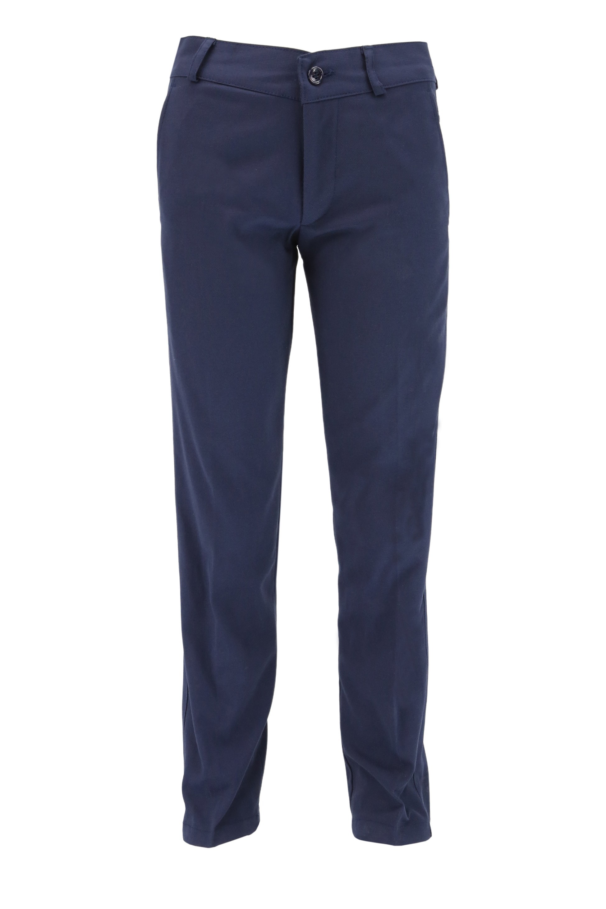 Jungen Vielseitige Twill-Hosen, Formelle Reguläre Passform Hosen für Jeden Anlass - Navy blau