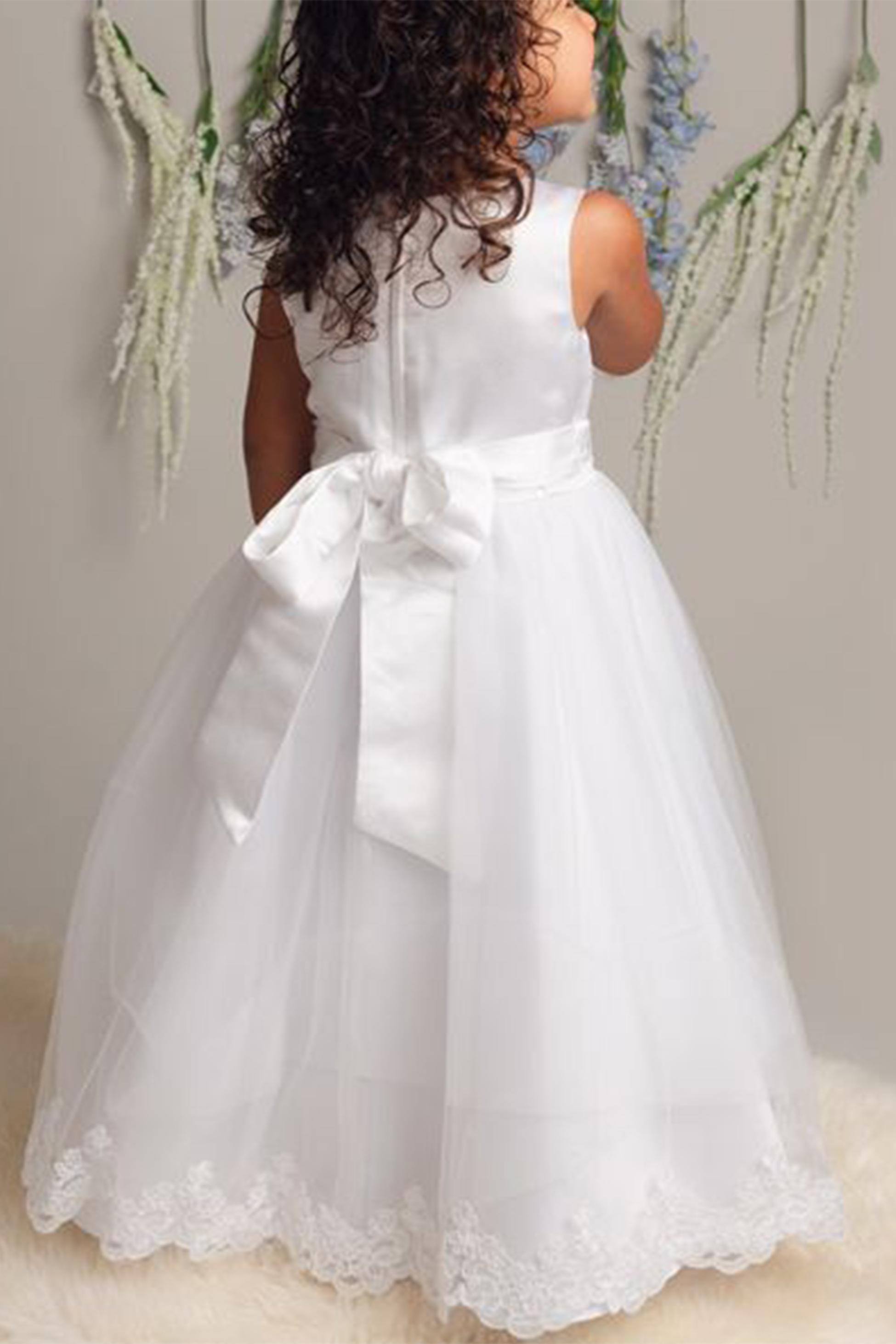 Robe Longue de Demoiselle d'Honneur avec Cape en Tulle – CLAIRE