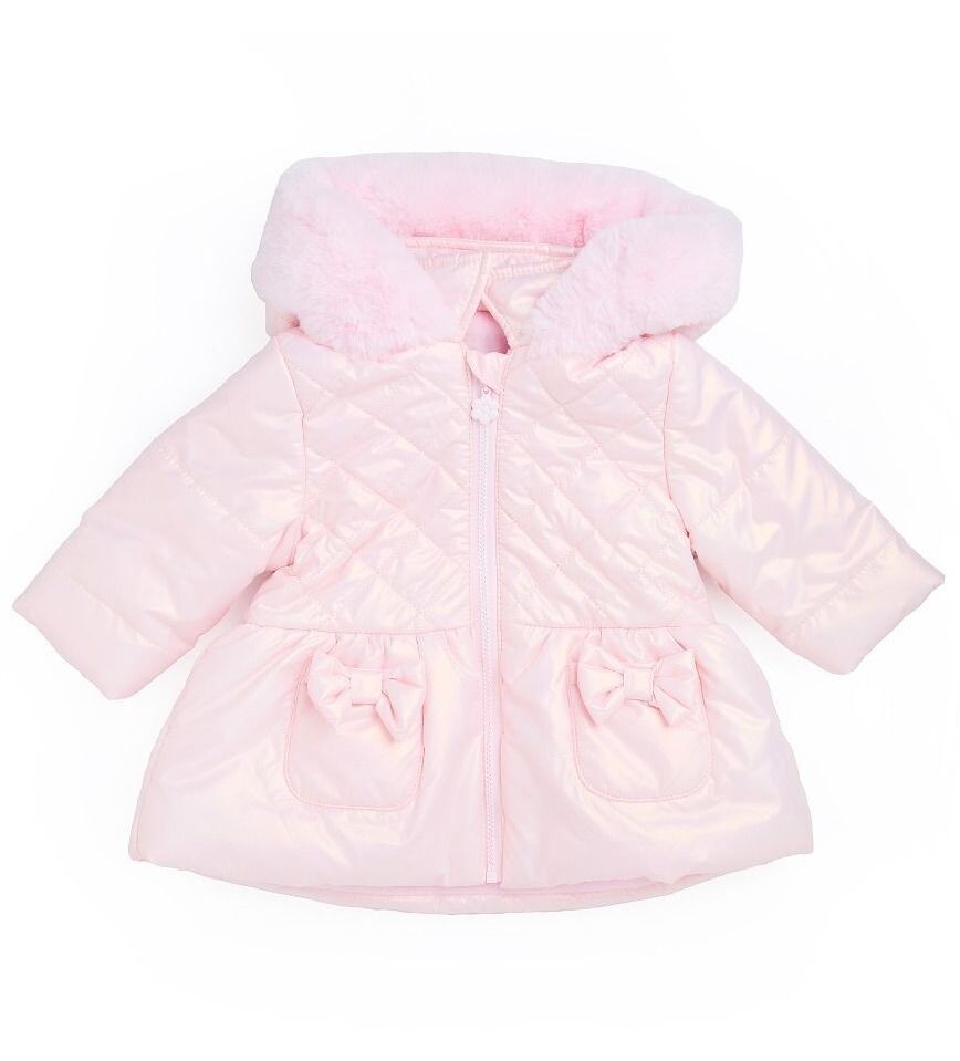 Baby- & Mädchen-Steppjacke mit Kapuze - SASHA - Rosa