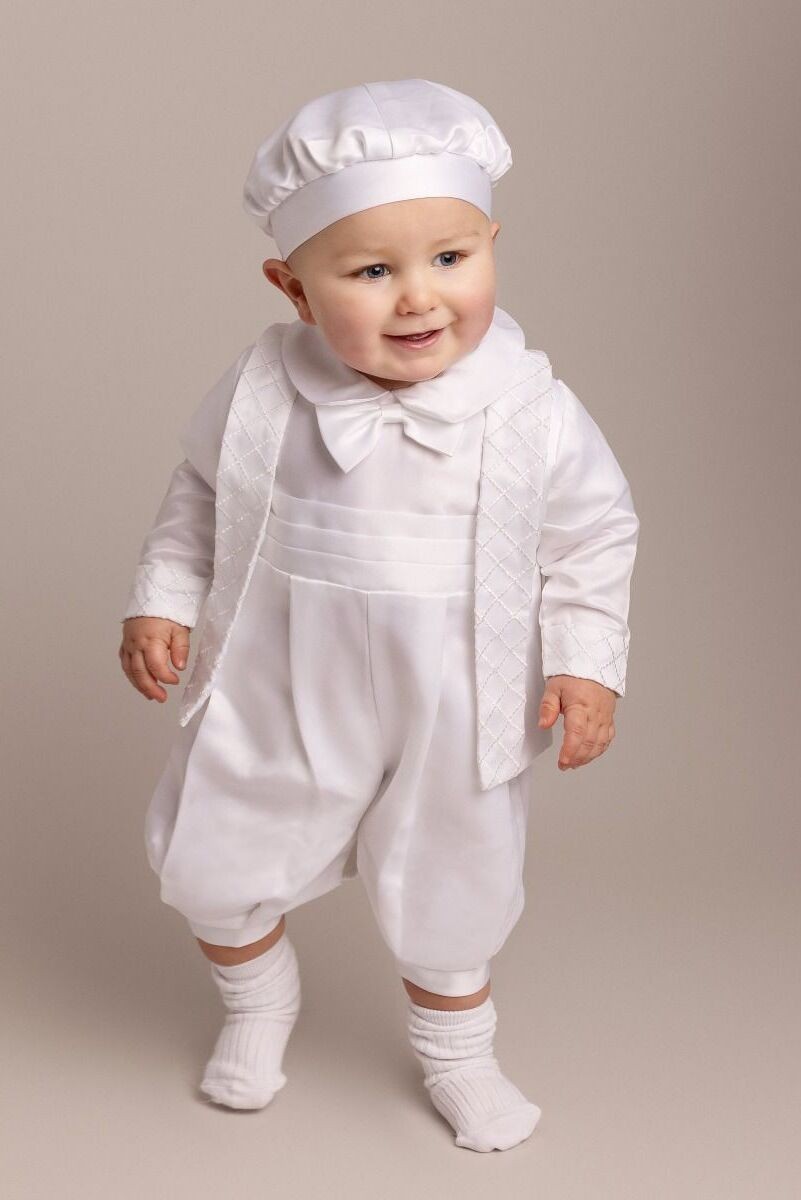 Baby Boys White Christening Outfit Set LIAM