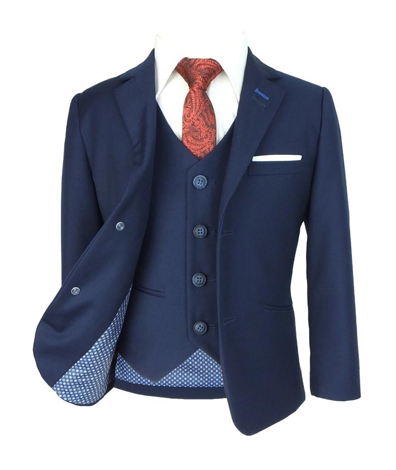 Boys Slim Fit Formal Suit - JEFFERSON Navy