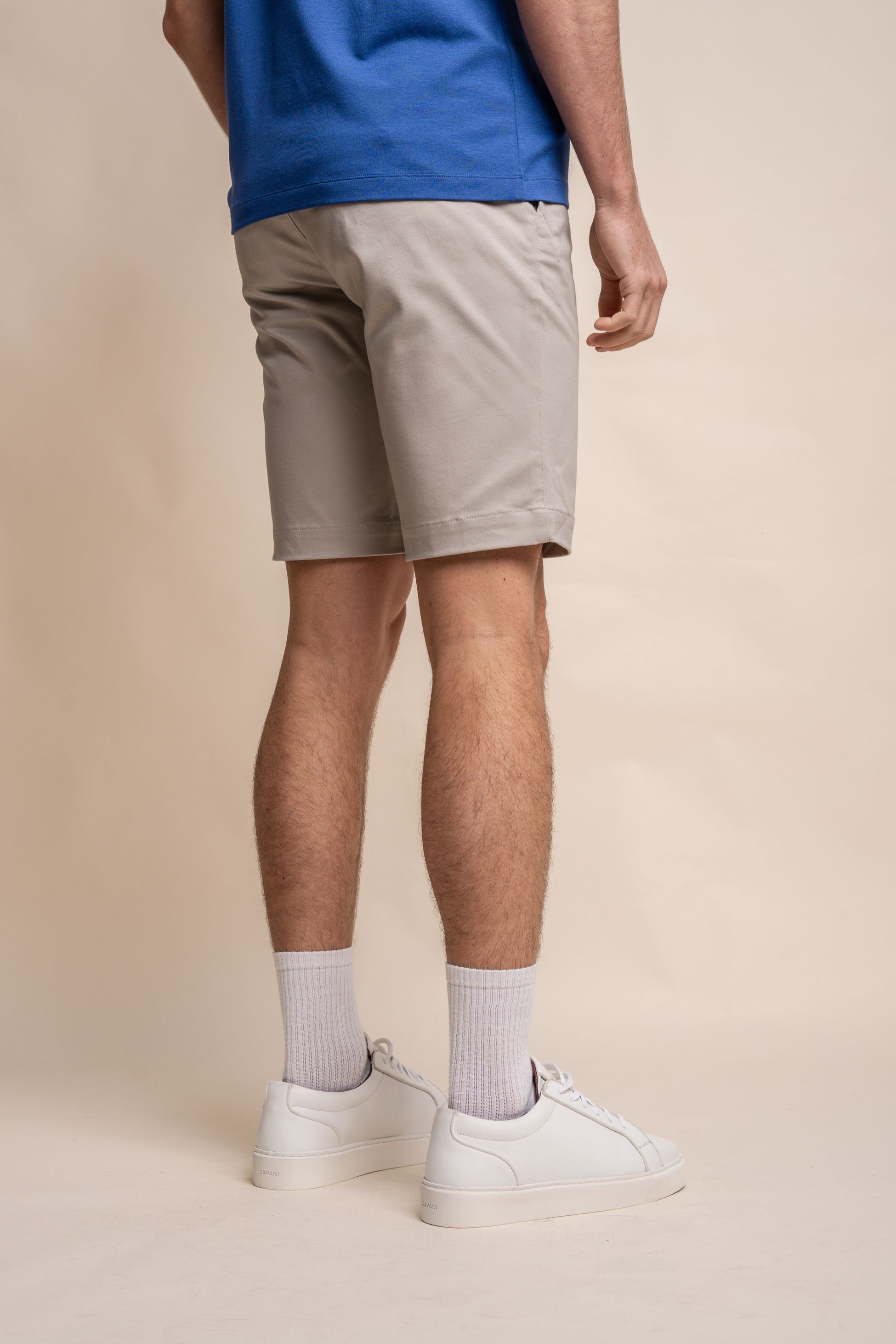 Herren Casual Slim Fit Chino Shorts aus Baumwolle - DAKOTA - Schiefergrau