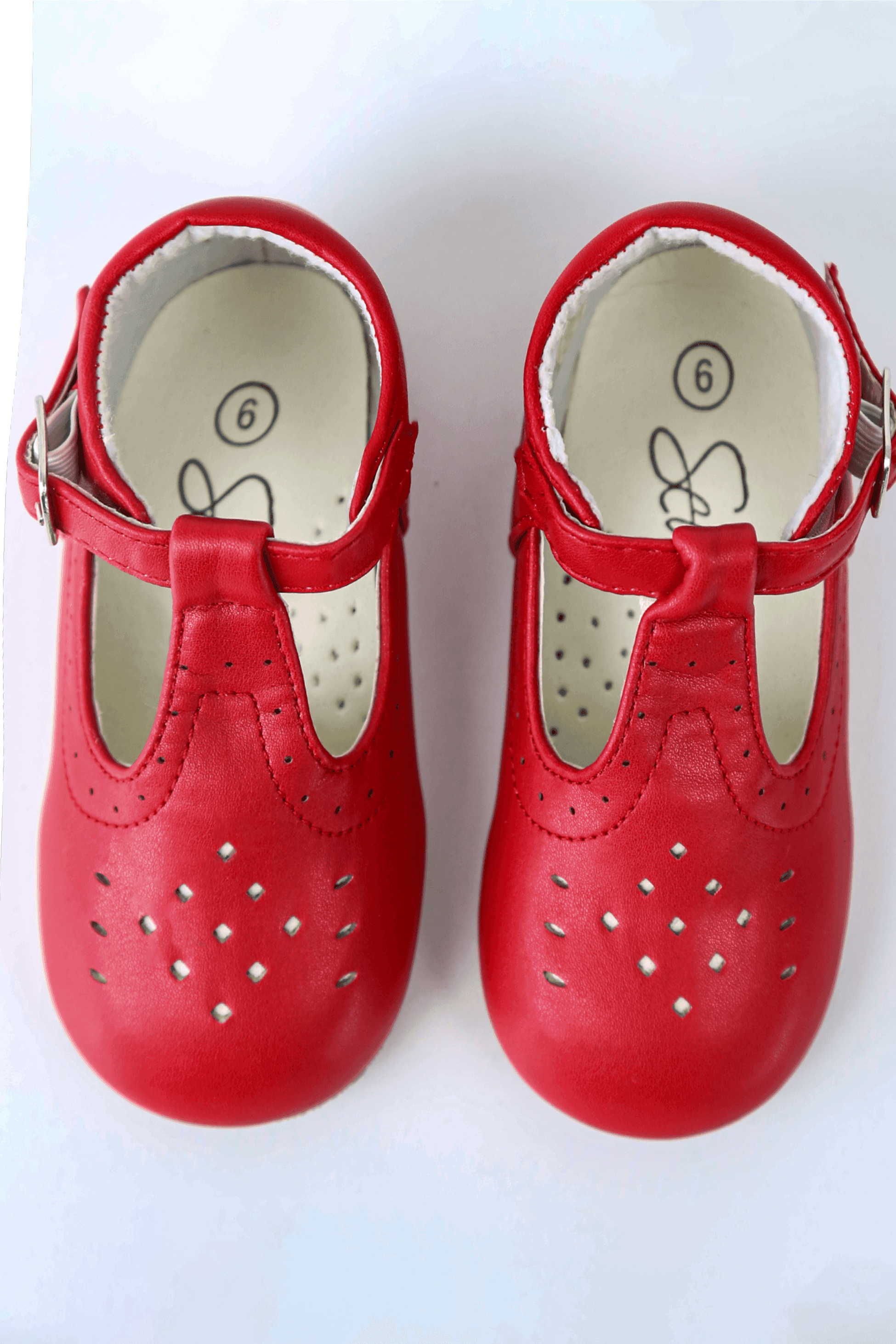 Kinder Unisex Mary Jane Schuhe mit Schnalle - AARON - Rot