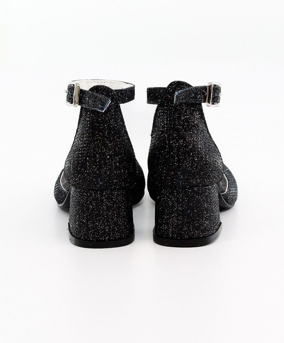 Glitter Block Heels in Black | Heels, Perfect heels, Beautiful heels
