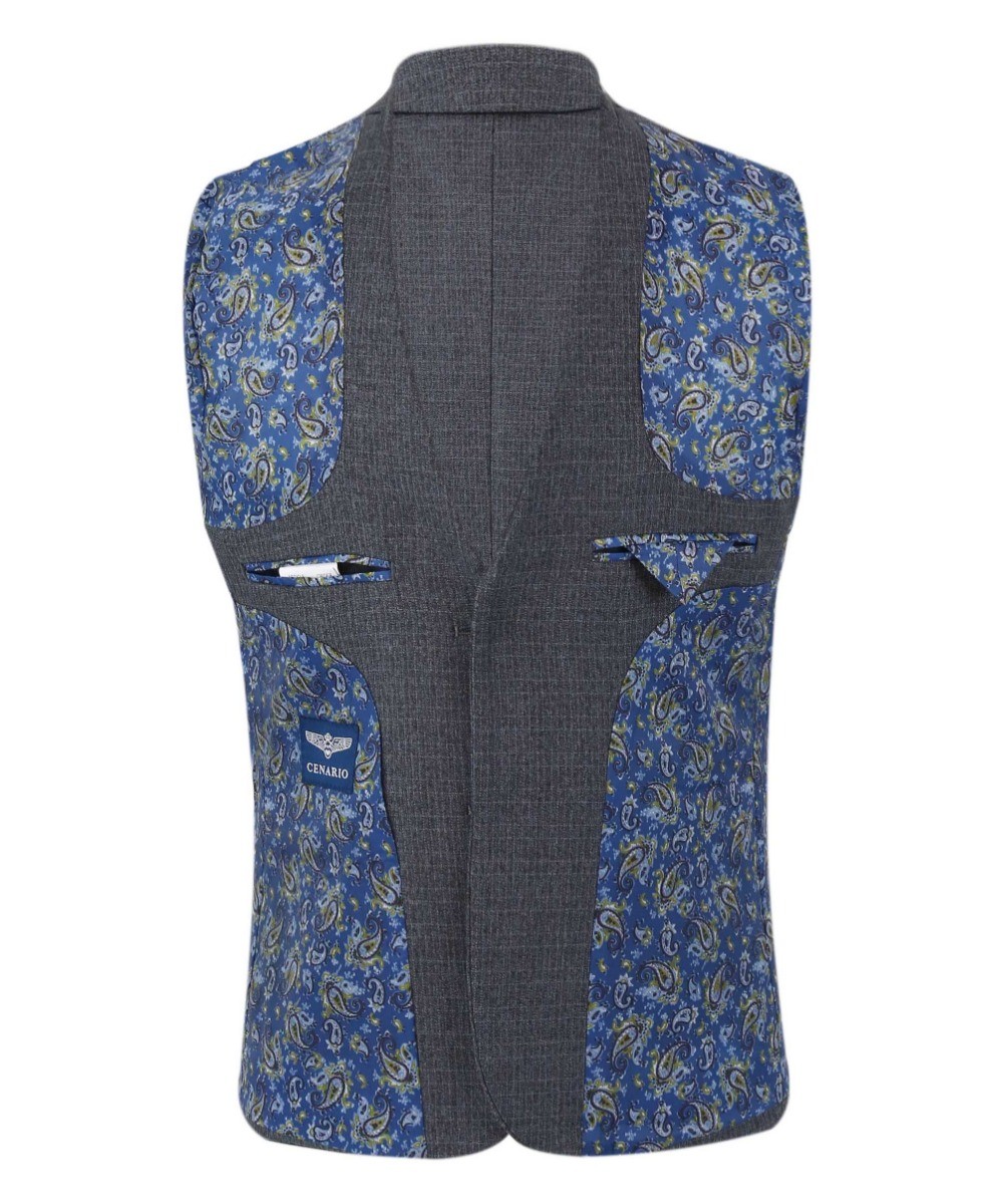 Jungen Tweed Maßgeschneiderter Anzug in Husky-Größen - JONATHAN Anthrazit