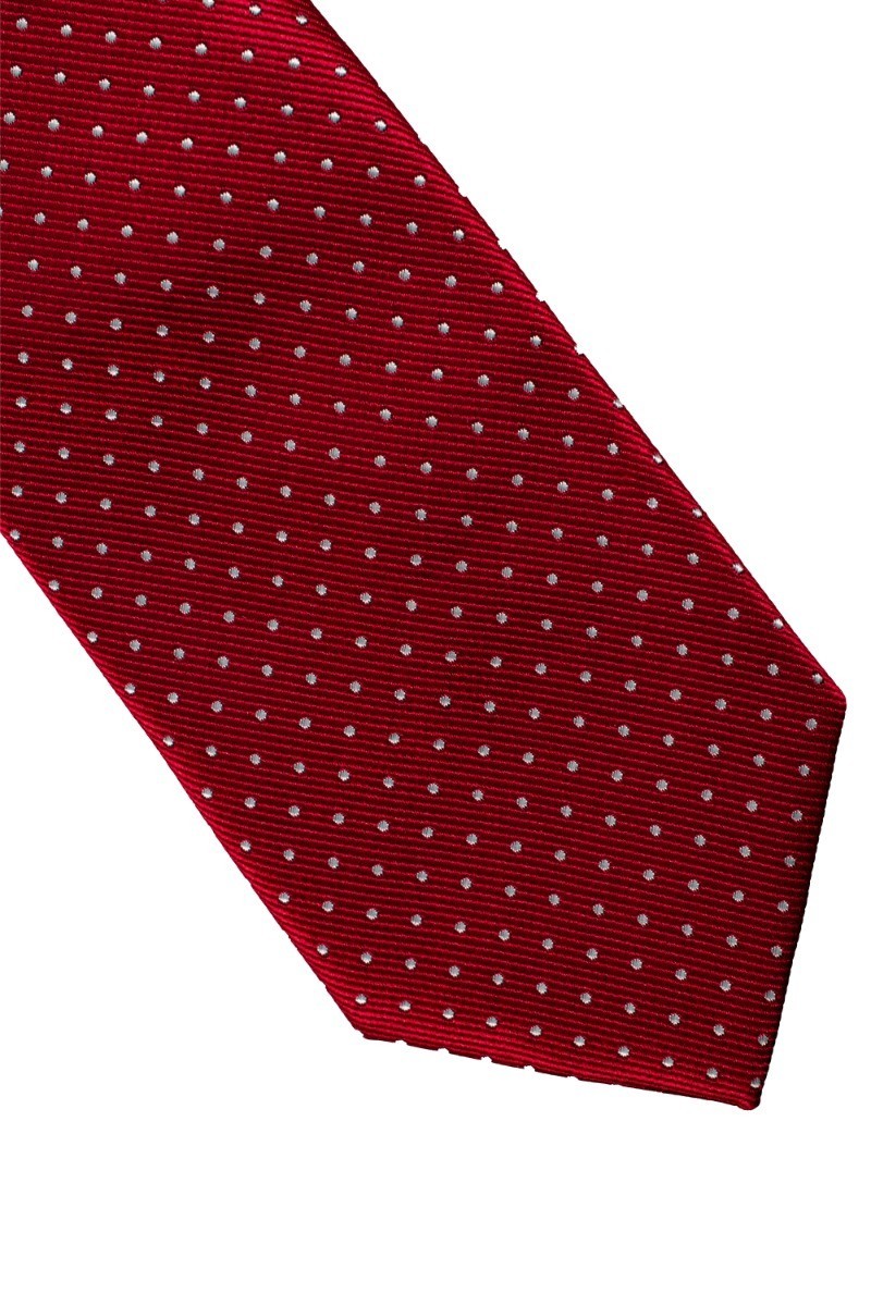 Men's Tie, Hanky & Cufflinks Polka Dot Set - Rot