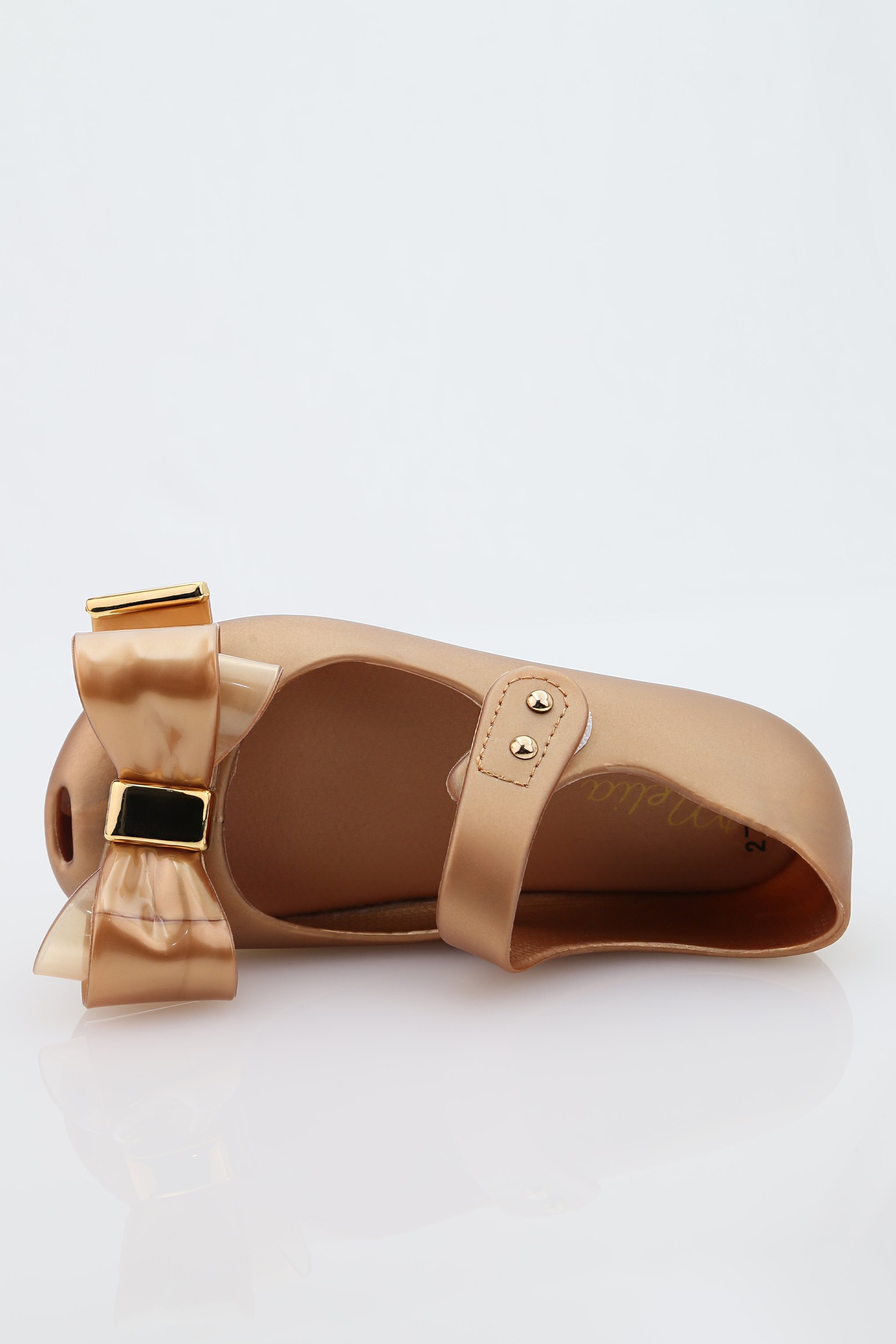 Mädchen Gelee-Schuhe mit Schleife – ROXY - Braun - Gold