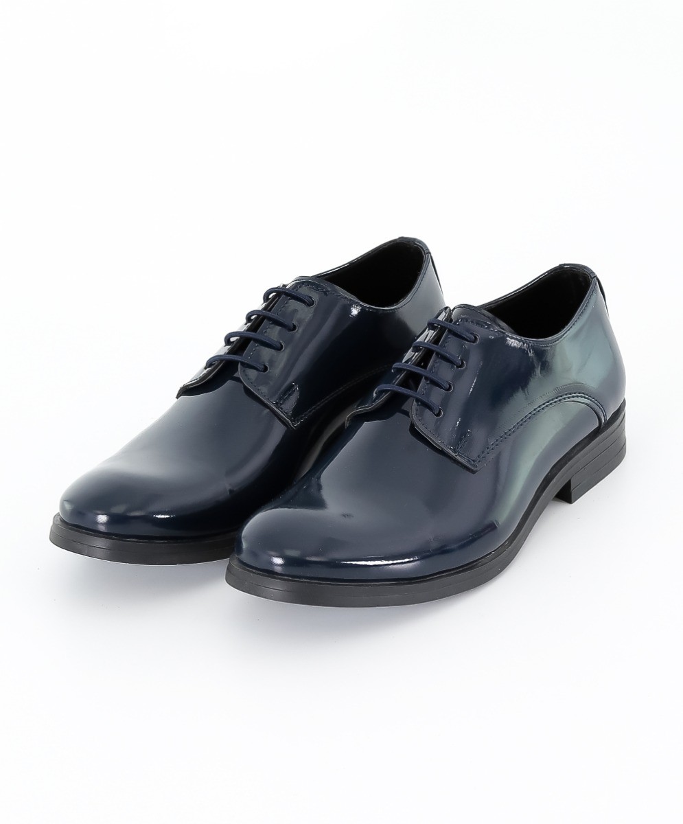 Lackschuhe für Jungen - Navy blau