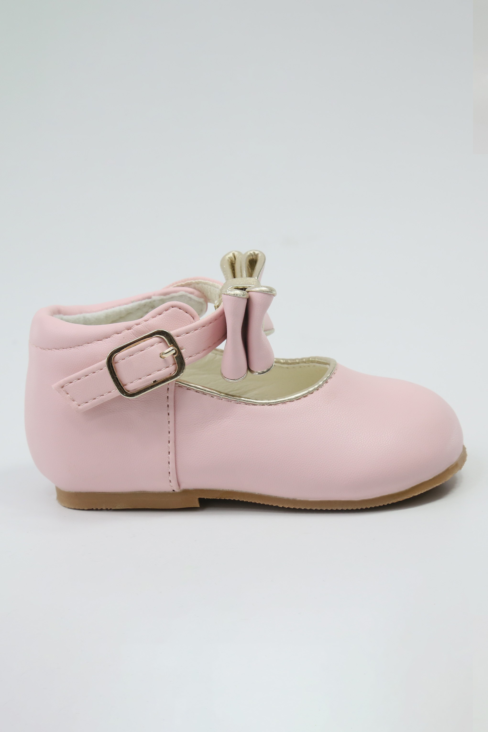 Chic Baby Girls Bow Buckle Shoes - SKY