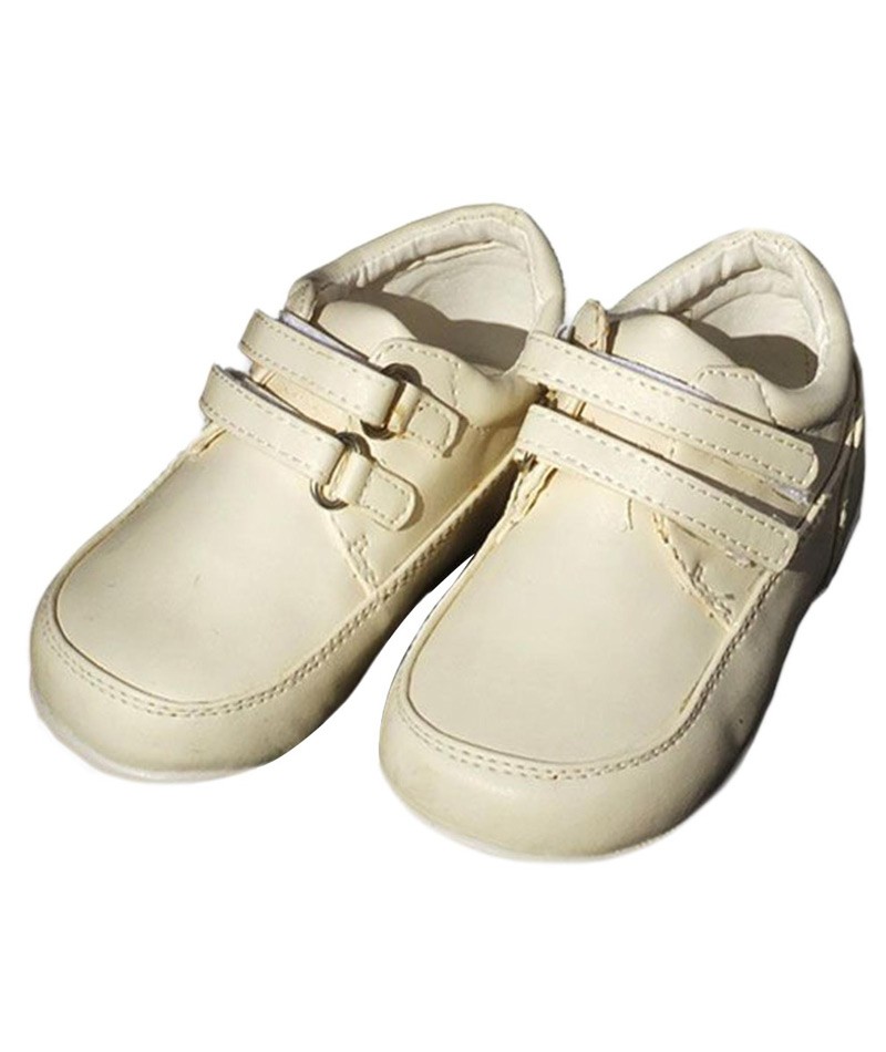 Baby Jungen Doppelklettverschluss Schuhe - Creme
