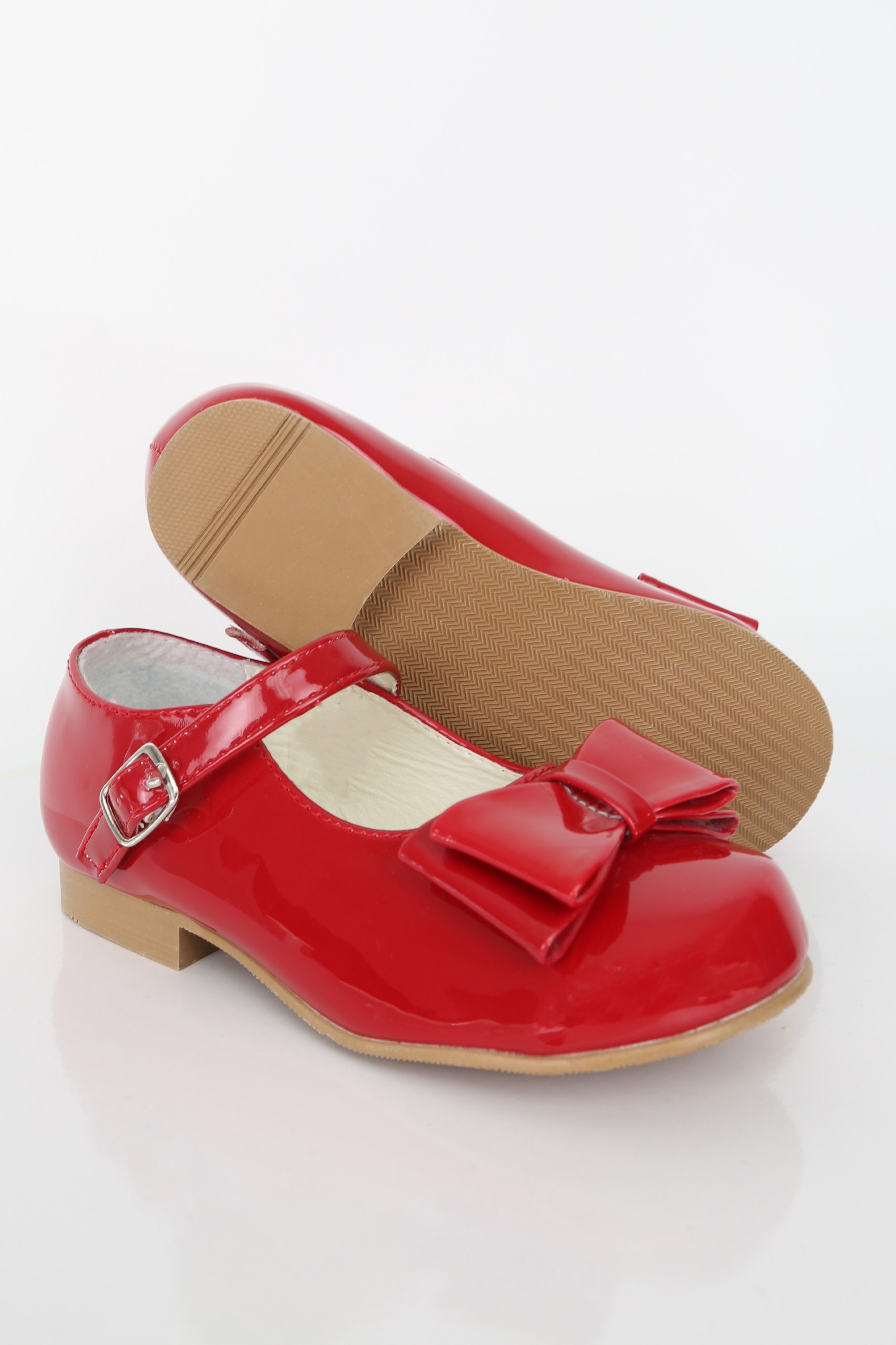 Girls Patent Mary Jane Shoes with Bow – LIYA