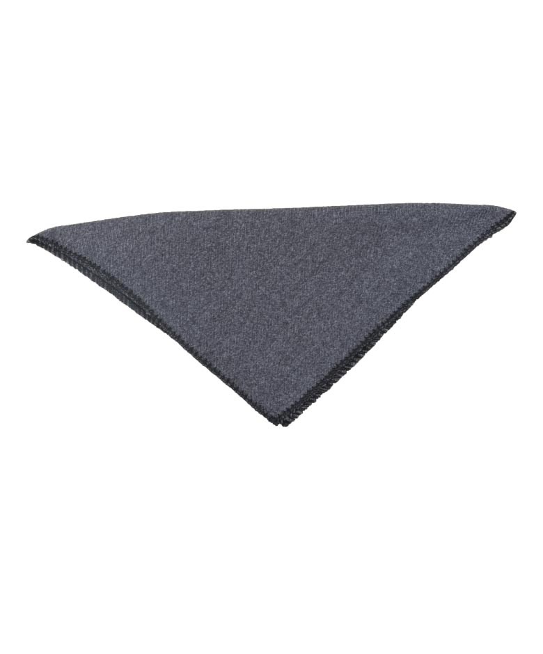 Taschentuch aus Fischgräten-Tweed für Jungen und Herren - Grau