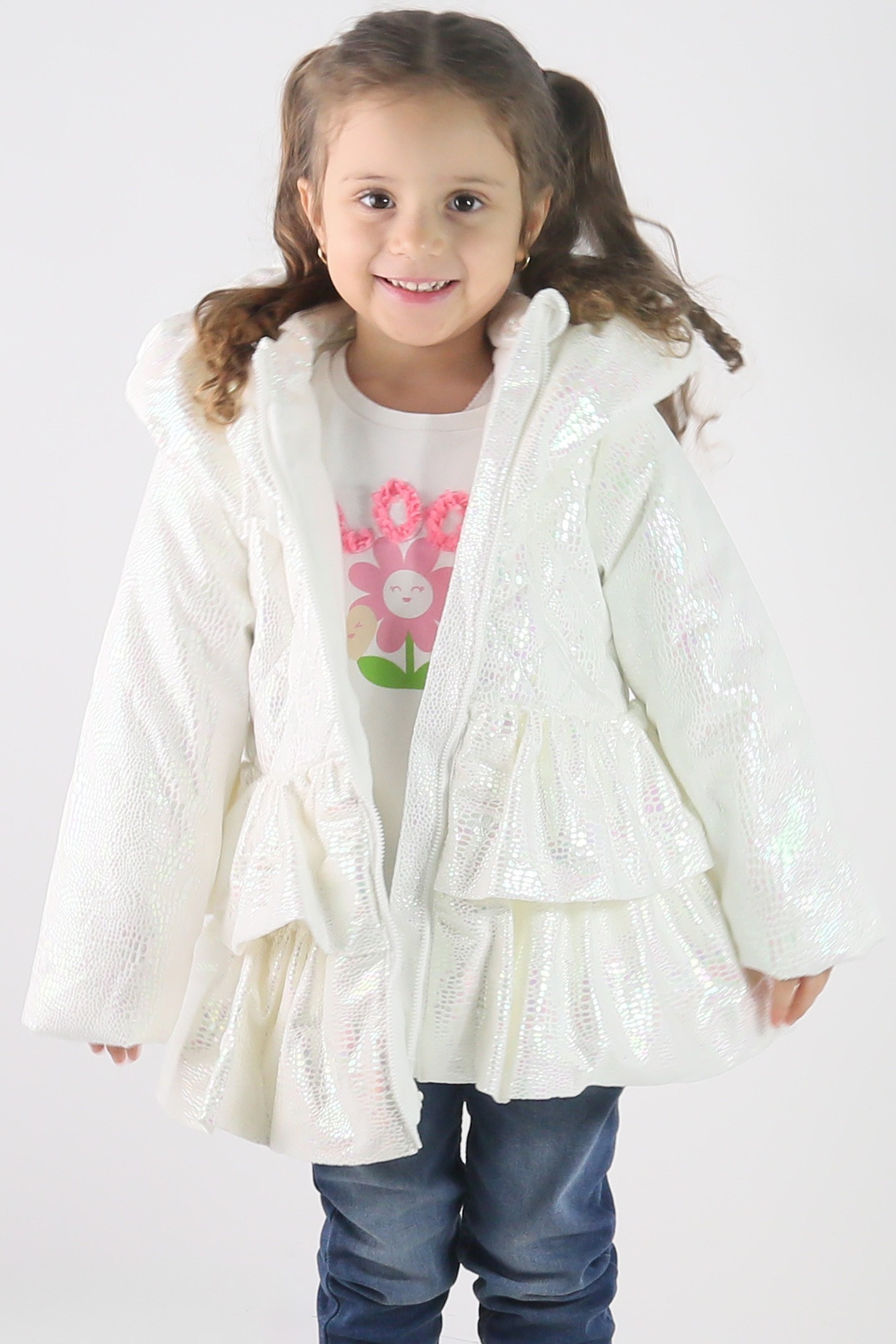 Manteau Matelassé à Capuche Irisé pour Bébé & Filles - SCARLET