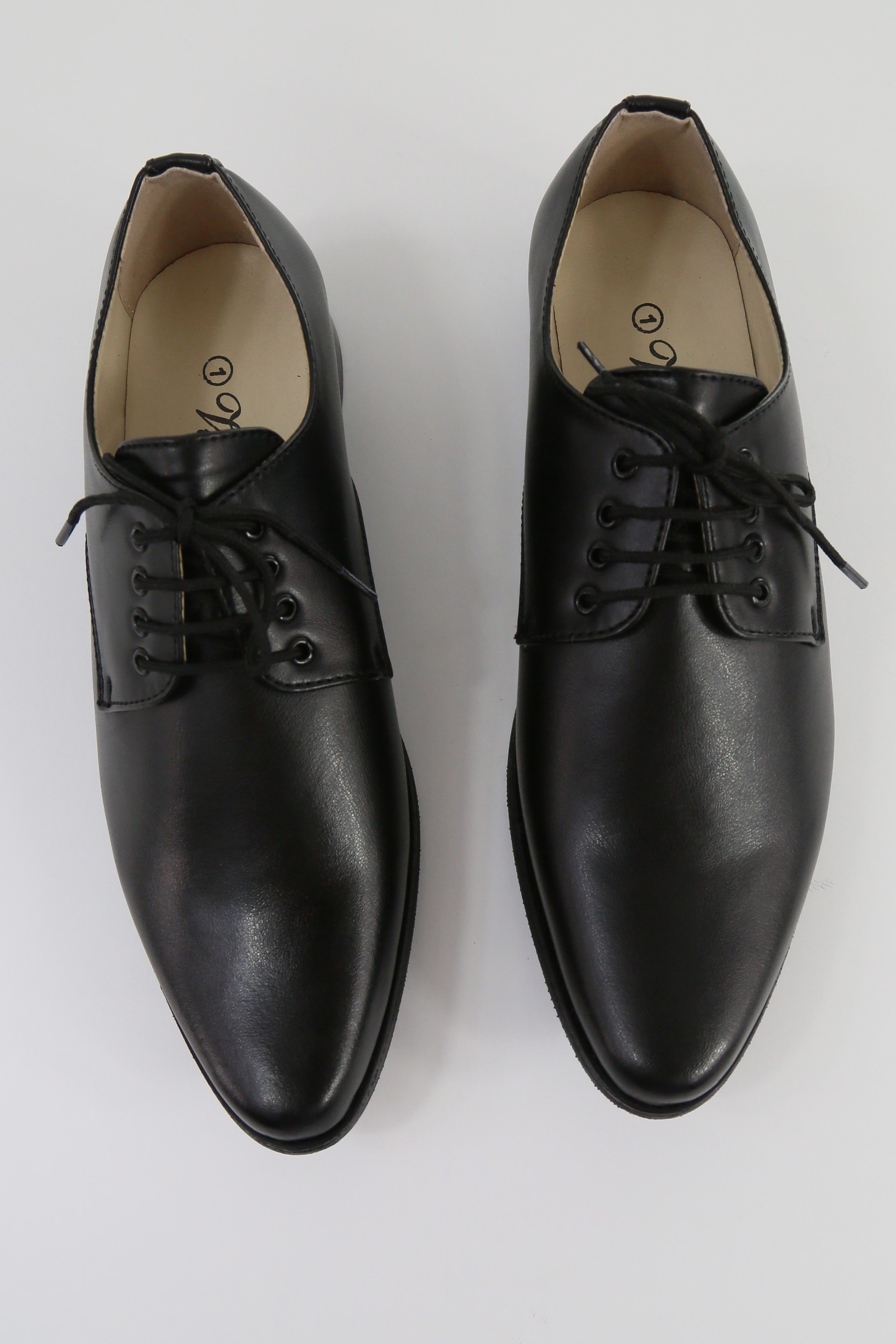 Boys Matte Leather Derby Shoes - GEORGE