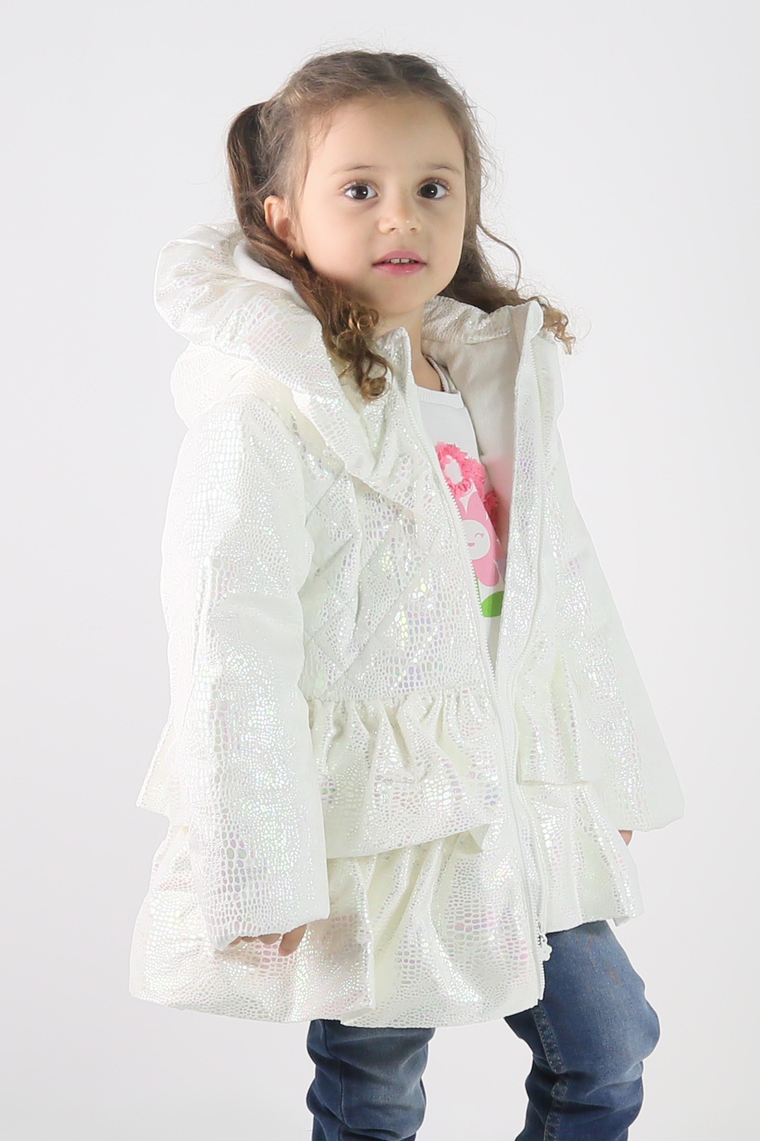 Manteau Matelassé à Capuche Irisé pour Bébé & Filles - SCARLET