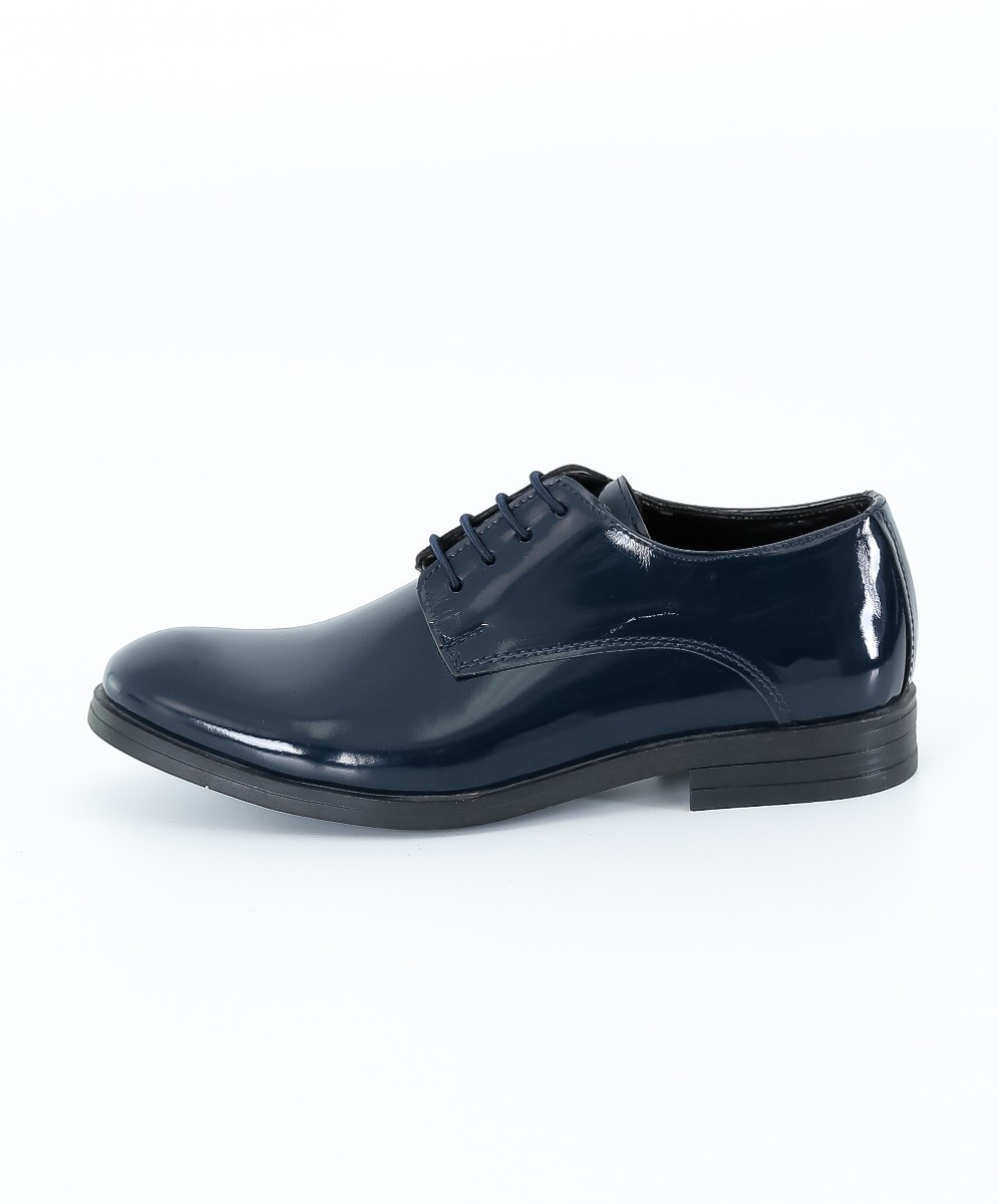 Lackschuhe für Jungen - Navy blau