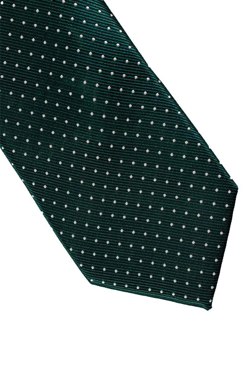 Men's Tie, Hanky & Cufflinks Polka Dot Set - Grün