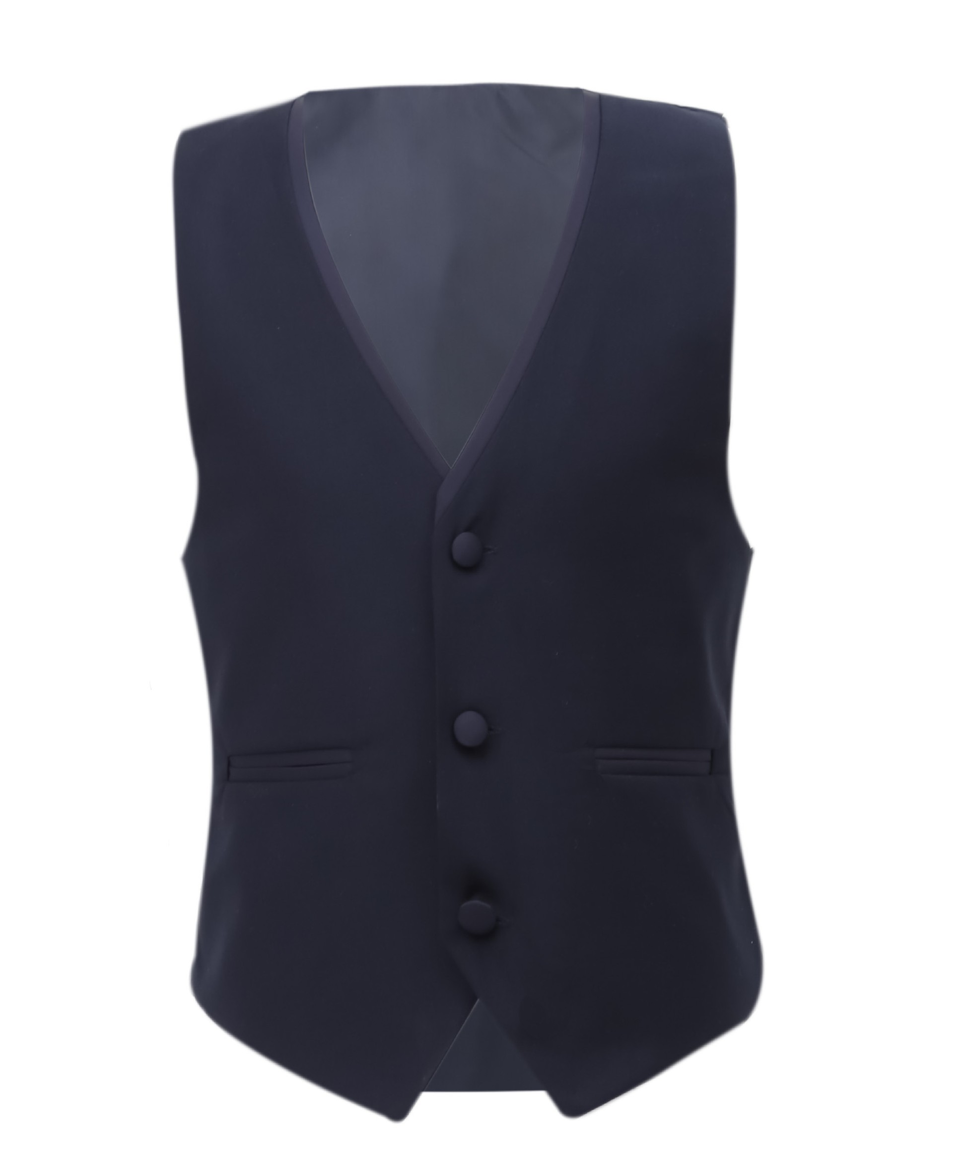 Boys Slim Fit  Piping Tuxedo Dinner Suit Set - Navy Blue