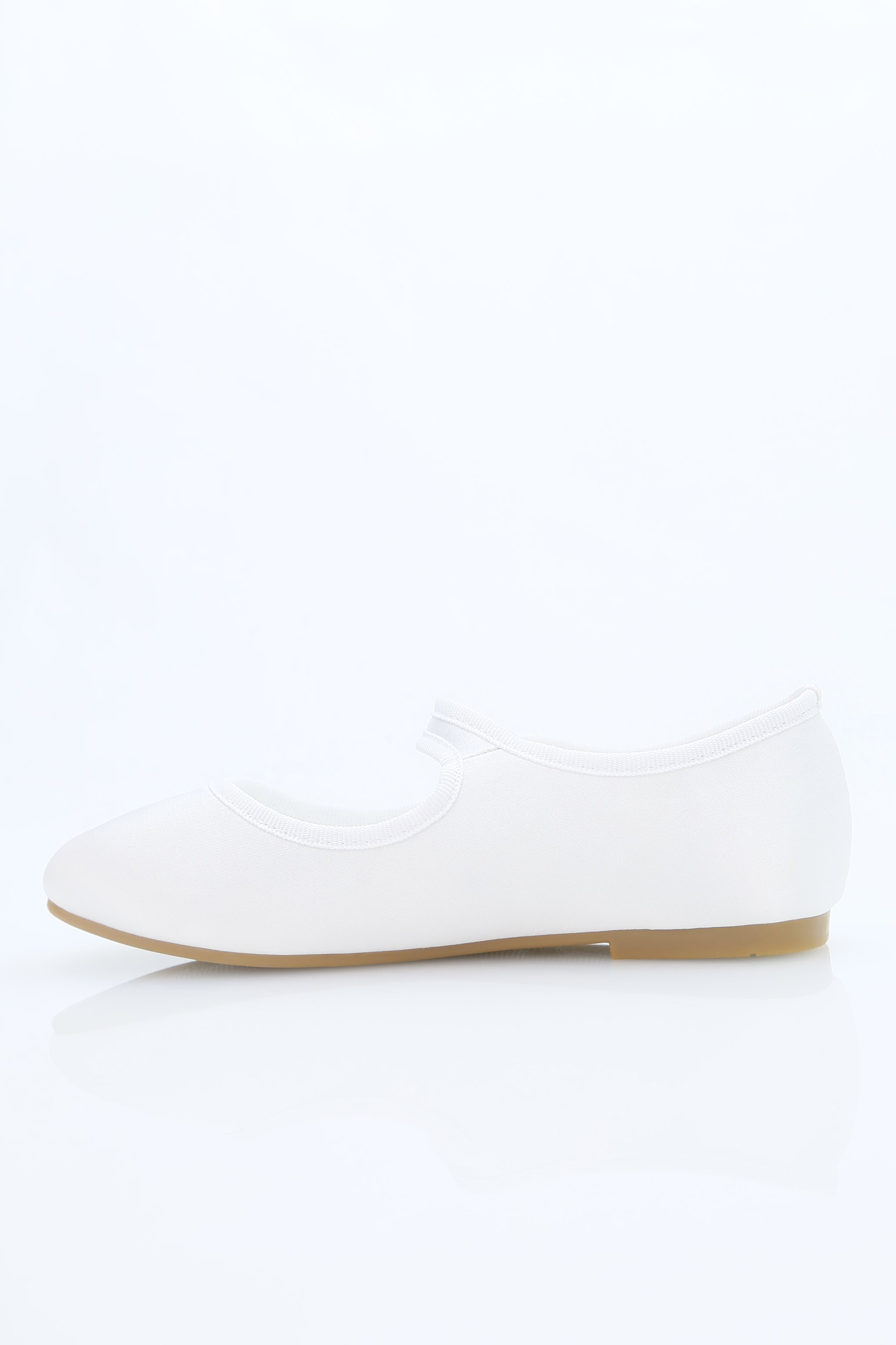 Mädchen Kommunion Satin Mary Jane Schuhe - HANA - Weiß