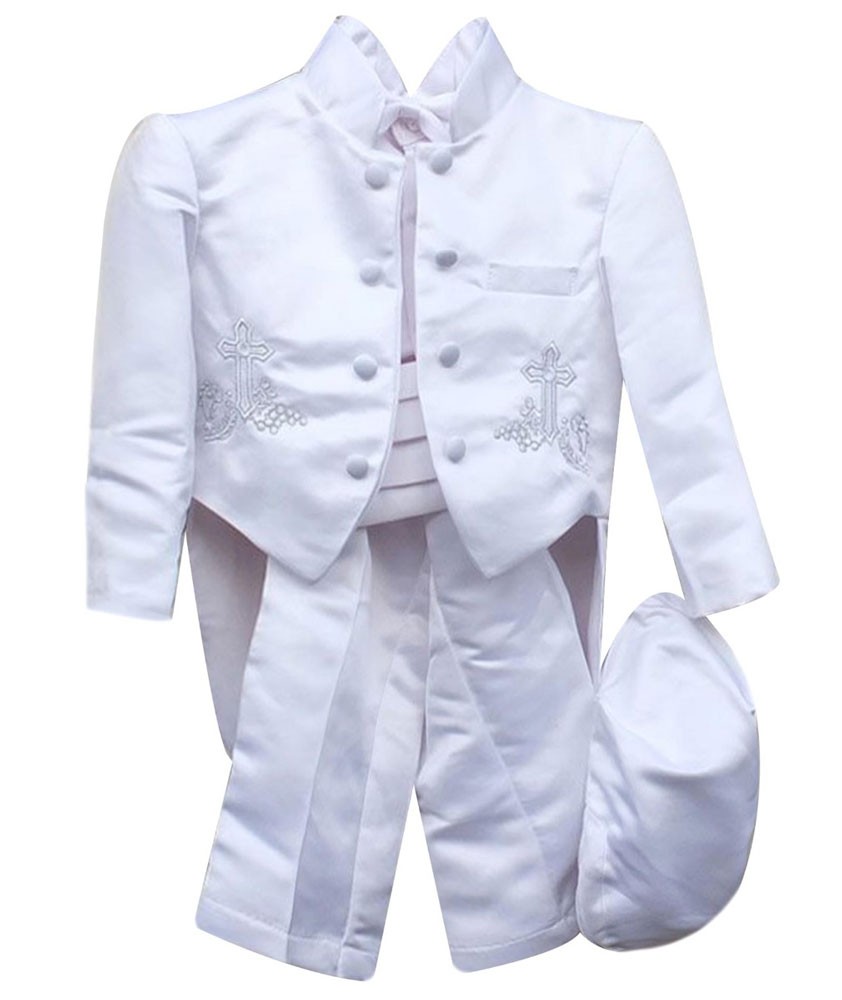 Baby Boys Christening Baptism Outfit - White