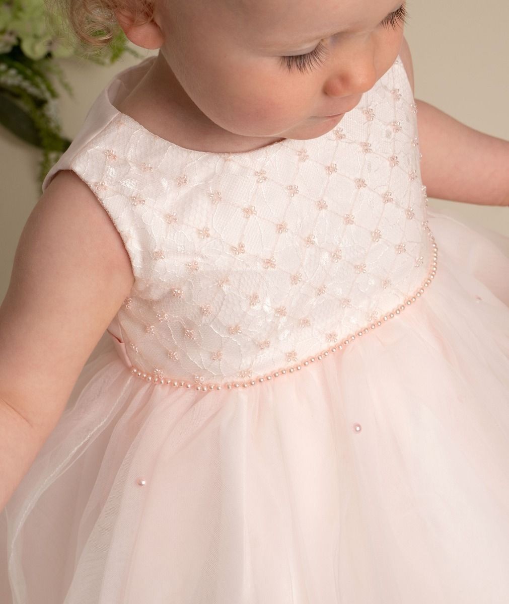 Baby & Mädchen Pailletten Tüllkleid - RILEY - Erröten rosa