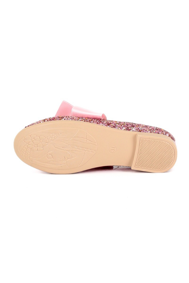 Mädchen Ballerina Flachpumps mit Pailletten - LOLA - Lila