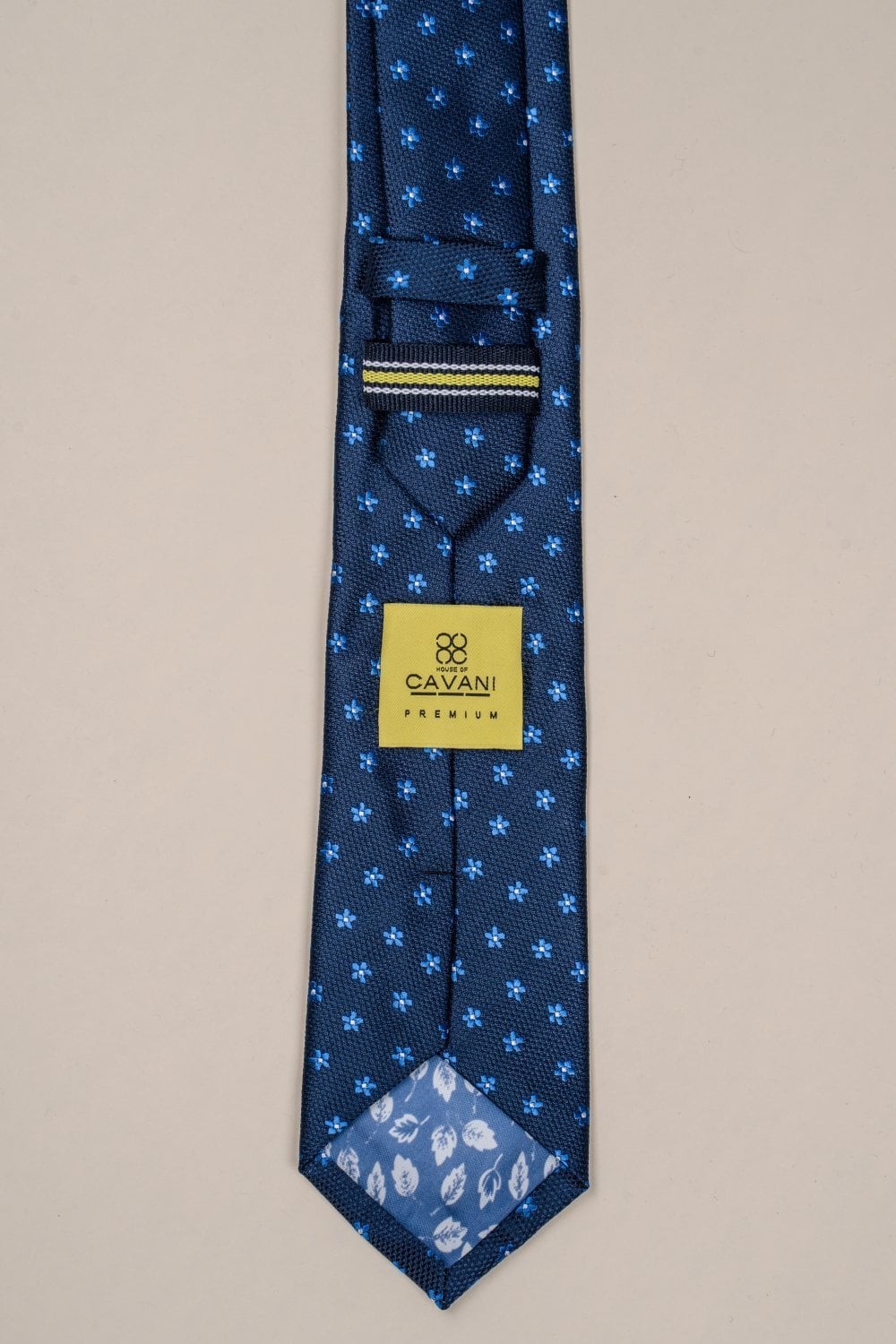 Herren Hochzeits- und Business-Floralmuster-Krawatte, formelle karierte Halsbekleidung
