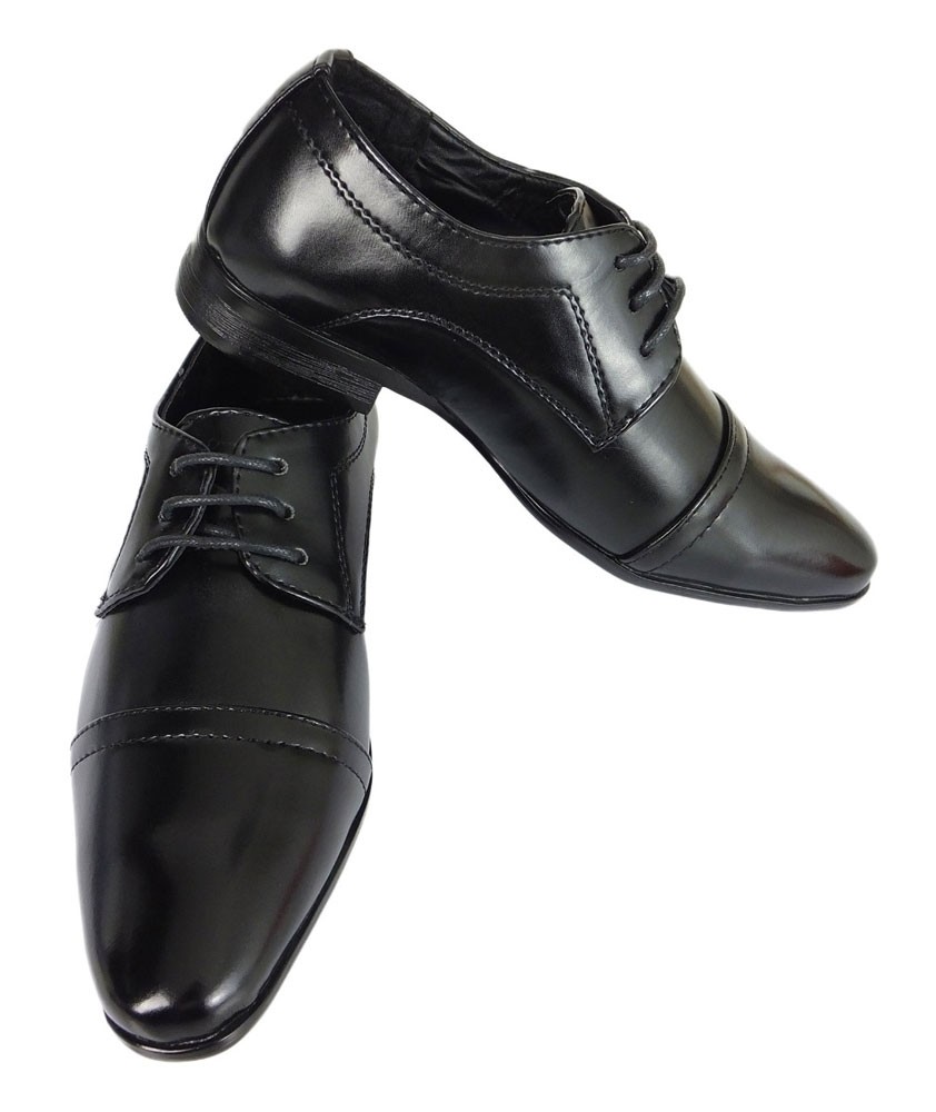Chaussures Noires Formelles à Lacets pour Garçons - Noir
