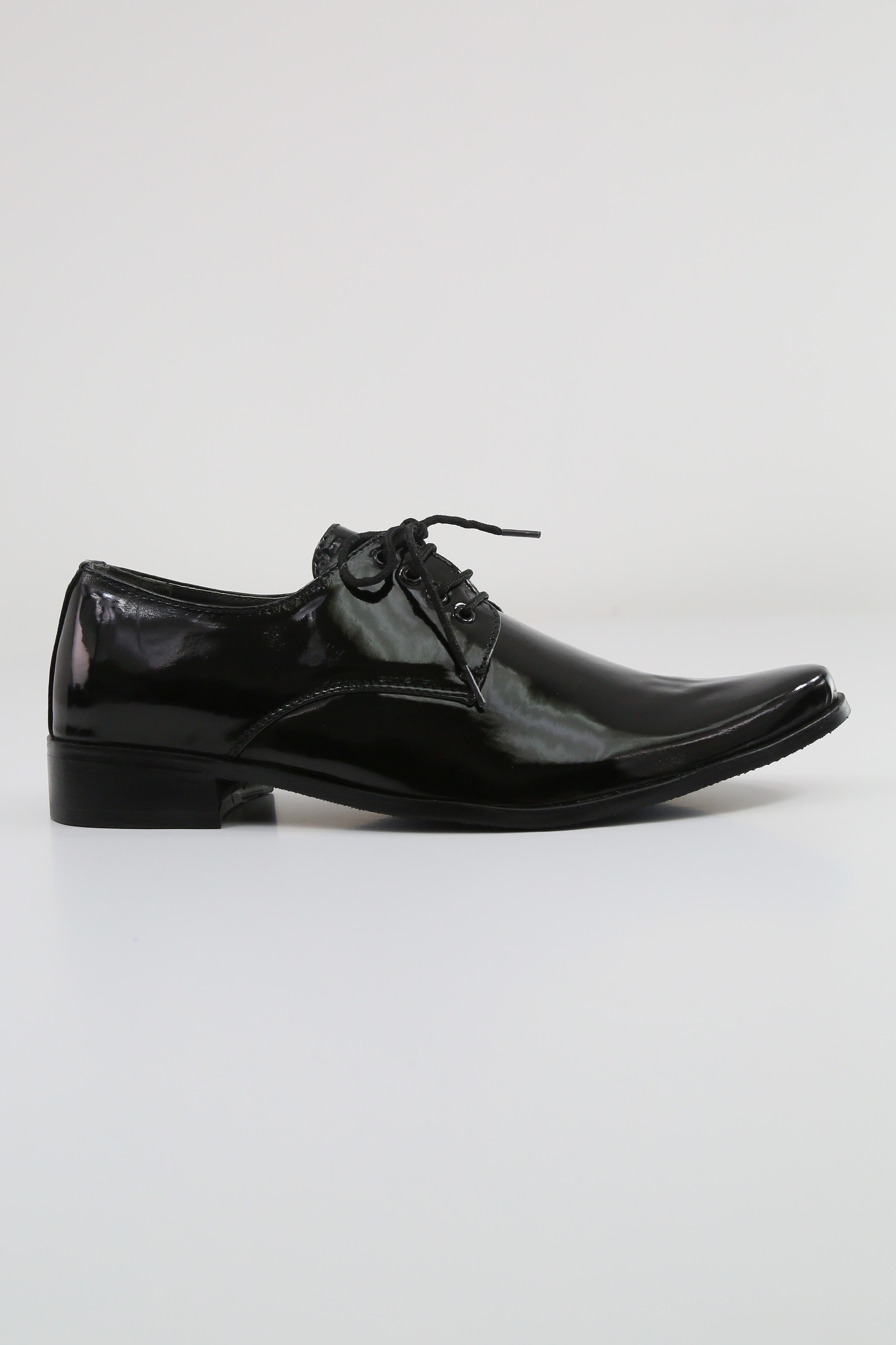 Boys Patent Leather Derby Shoes - GEORGE