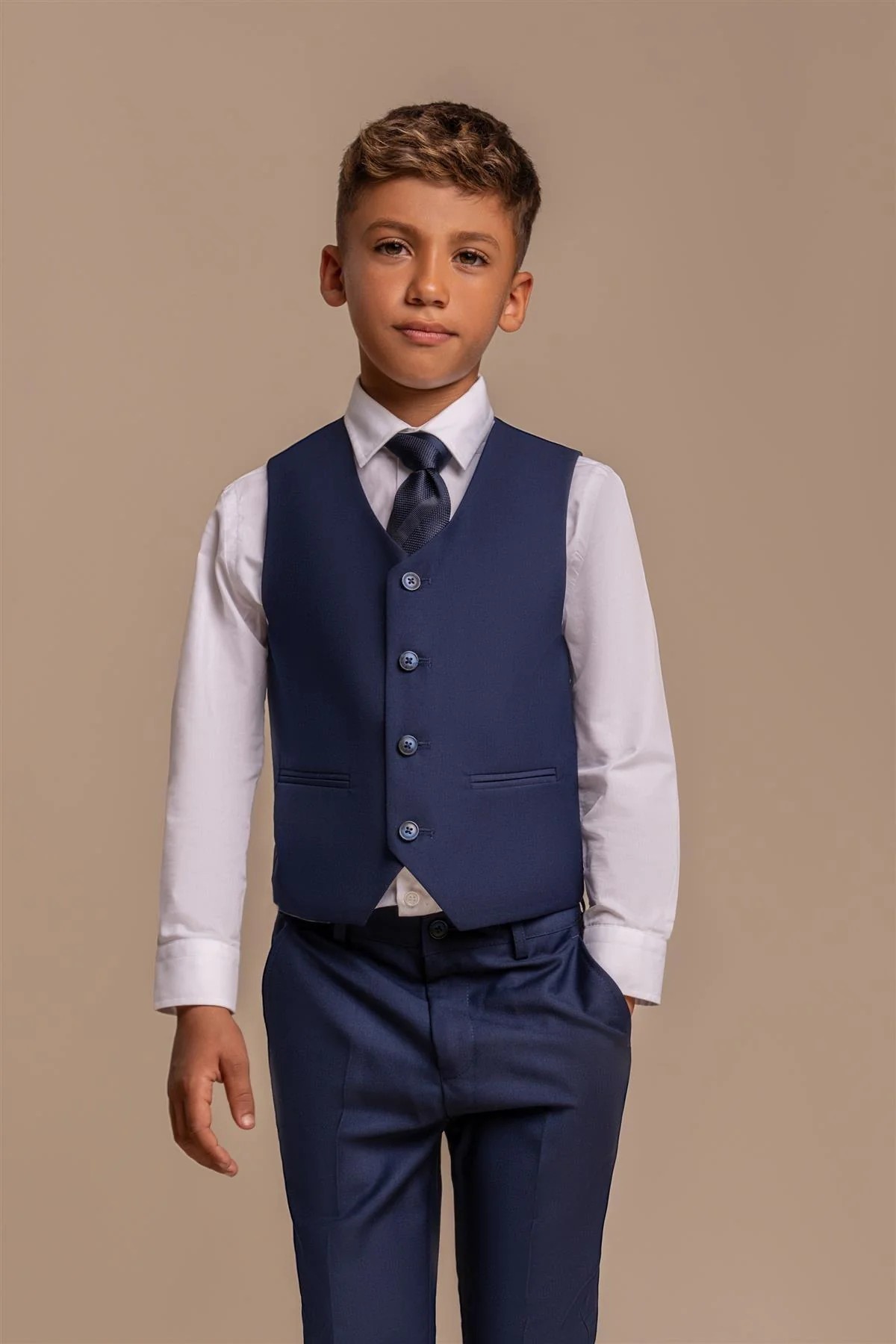 Jungen Slim-Fit Formeller Anzug - JEFFERSON Marine - Navy blau