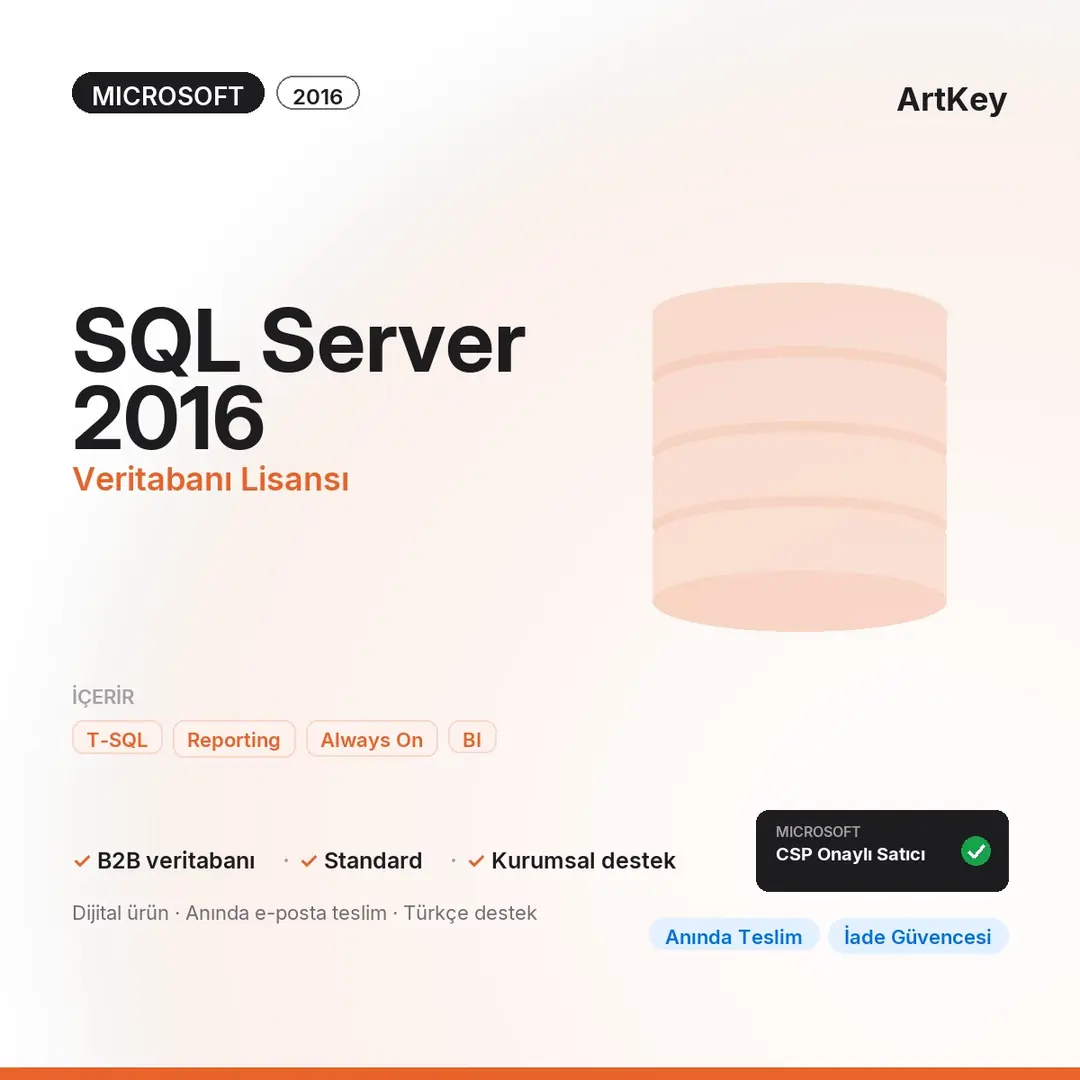 SQL Server 2016 Lisans Satın Al | ArtKey