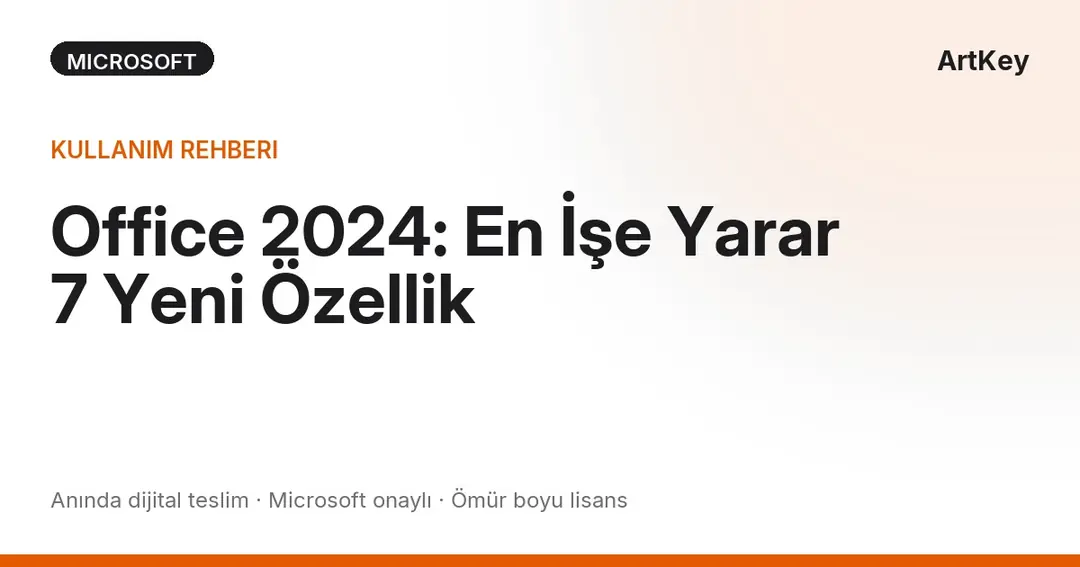 Office 2024 yeni özellikleri — Excel GROUPBY, Word sesli dikte ve PowerPoint Tasarım Fikirleri ekran görüntüsü
