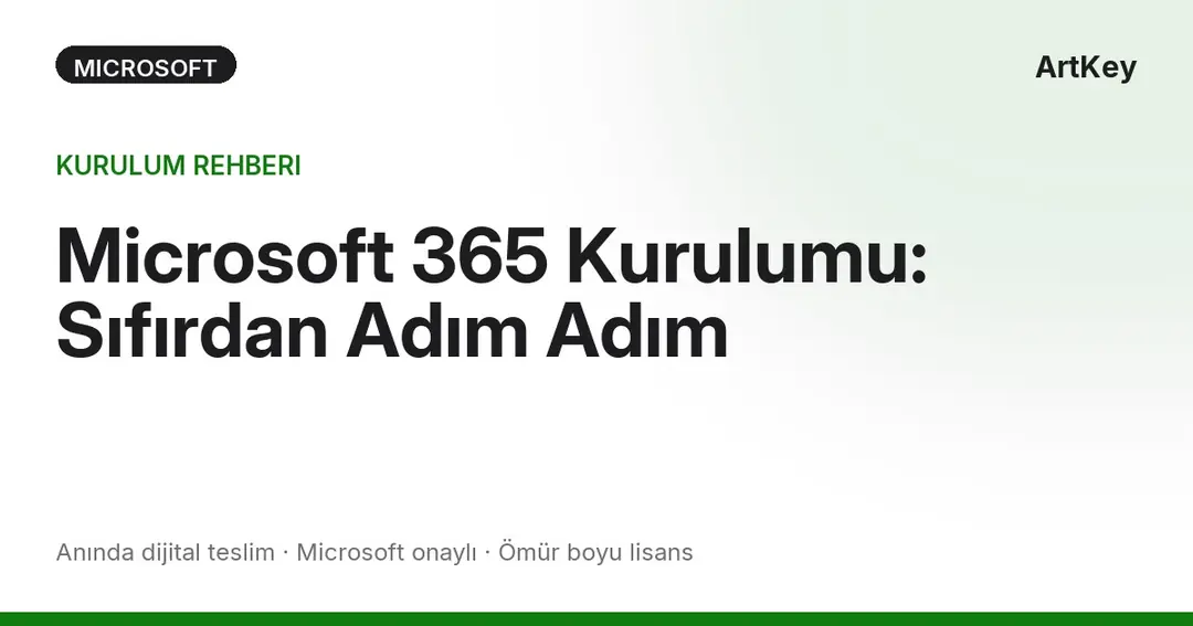 Microsoft 365 kurulumu adım adım rehberi — lisans aktivasyonu ve uygulama yükleme