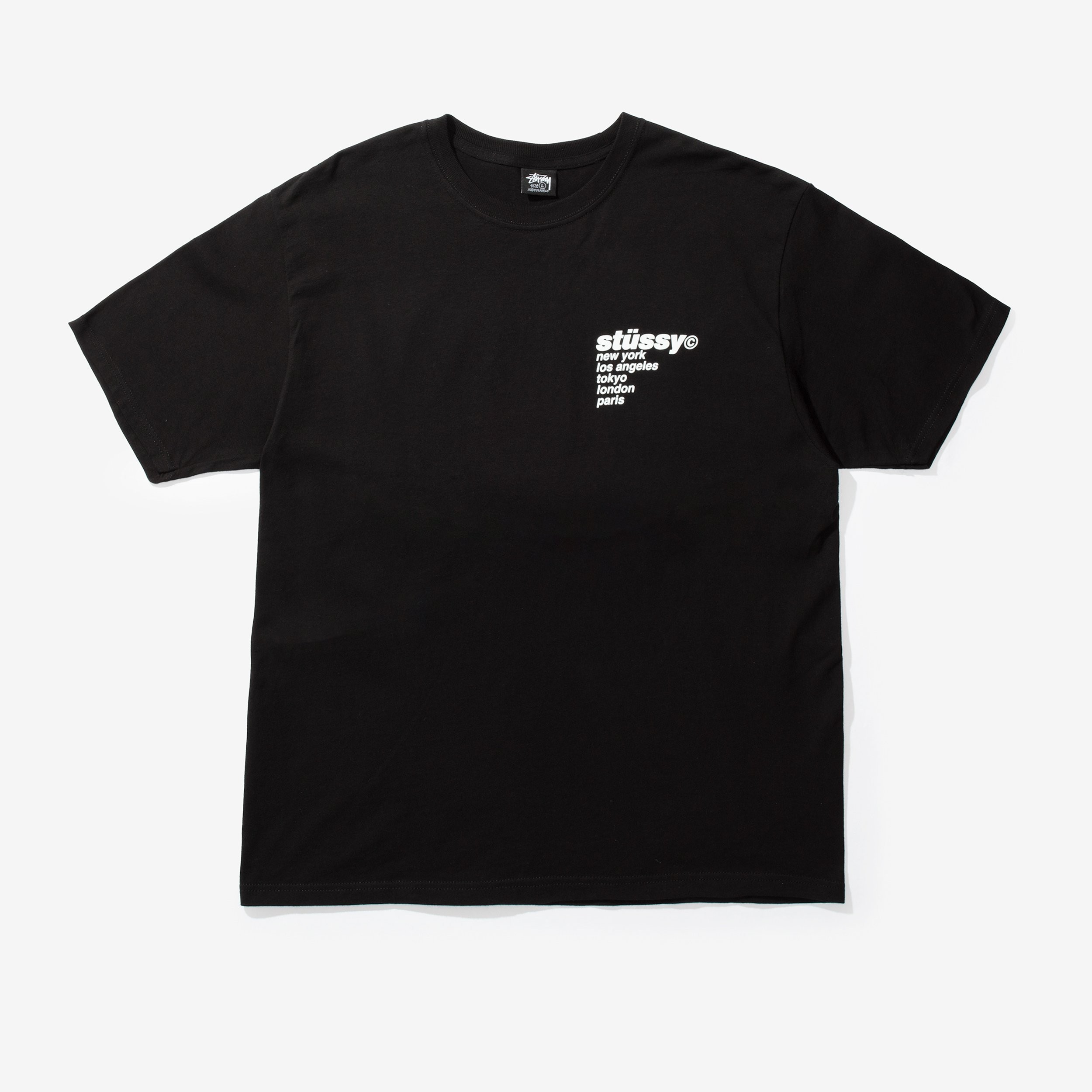 Stüssy Strawberry Tee Black - Ohmsole