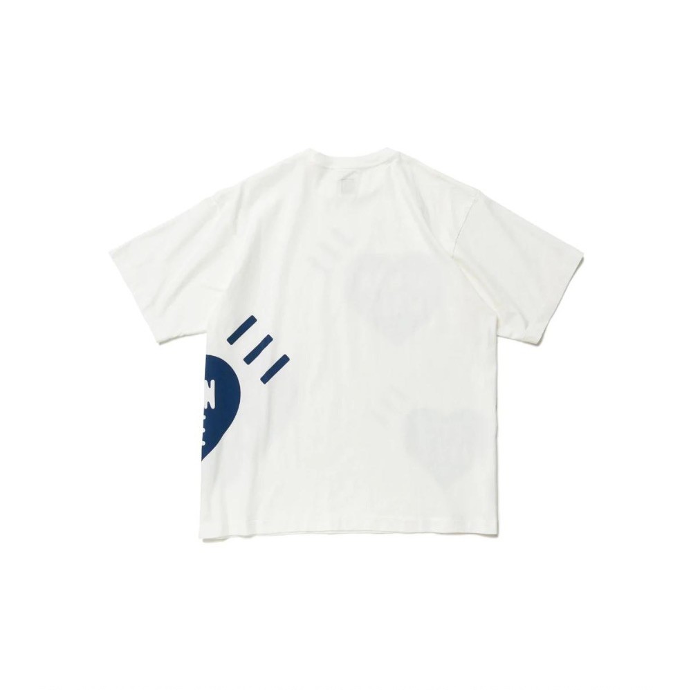 Human Made Big Heart T-Shirt White Navy