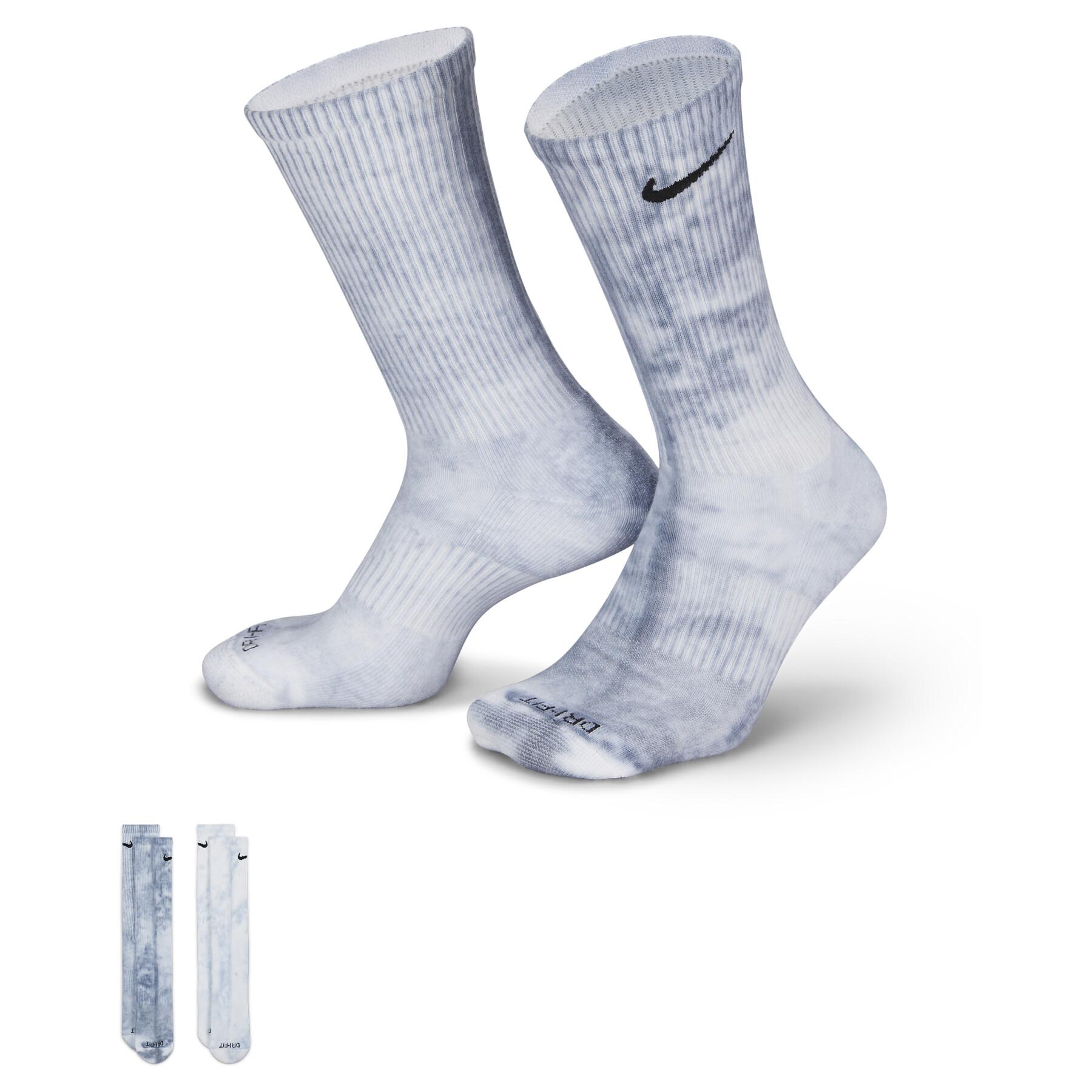 Unisex Nike Everyday Plus Cush Crew Renkli 2'li Çorap