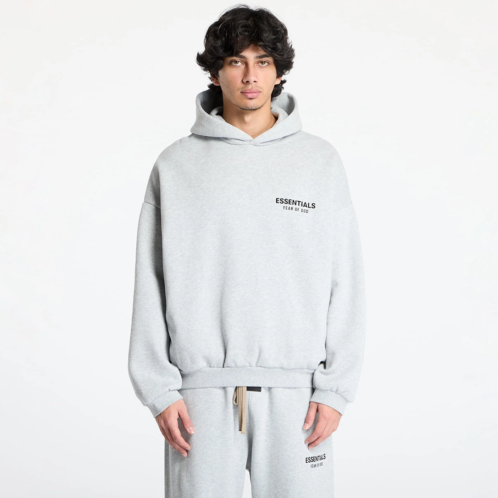 Fear of God Essentials Fleece Hoodie II 'Light Heather Grey'