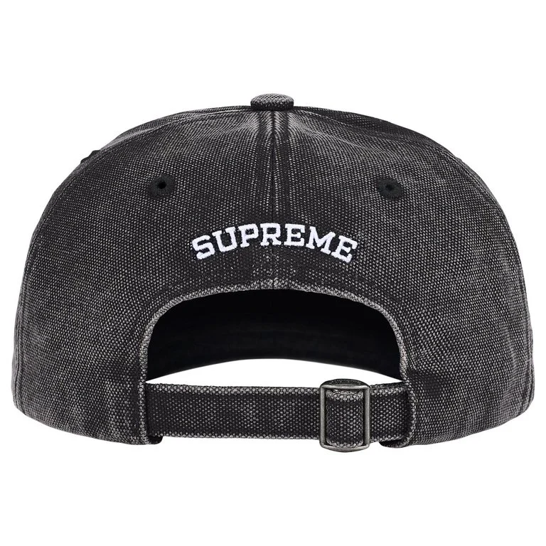 Supreme pigment Sロゴ 6-panel cap black Supreme Black Pigment Coated S Logo 6-Panel Cap
