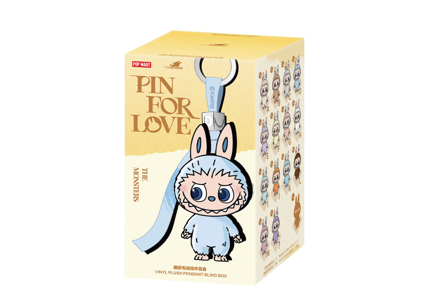 Pop Mart Labubu The Monsters Pin for Love Series Vinyl Plush Pendant (A-M) Sealed Case 