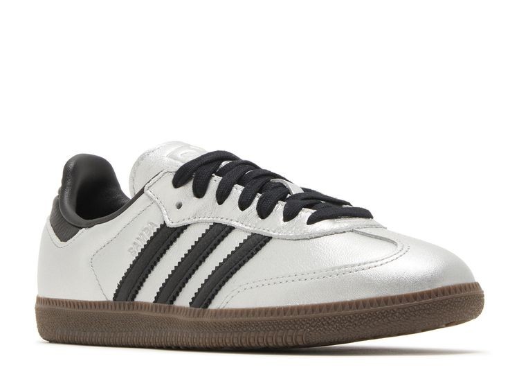 adidas Samba Silver Metallic Black Gum