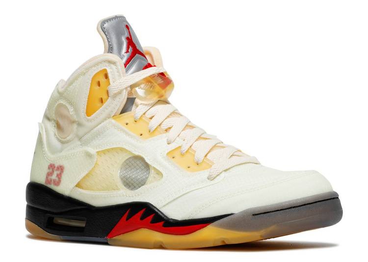 Off White X Air Jordan 5 SP Sail