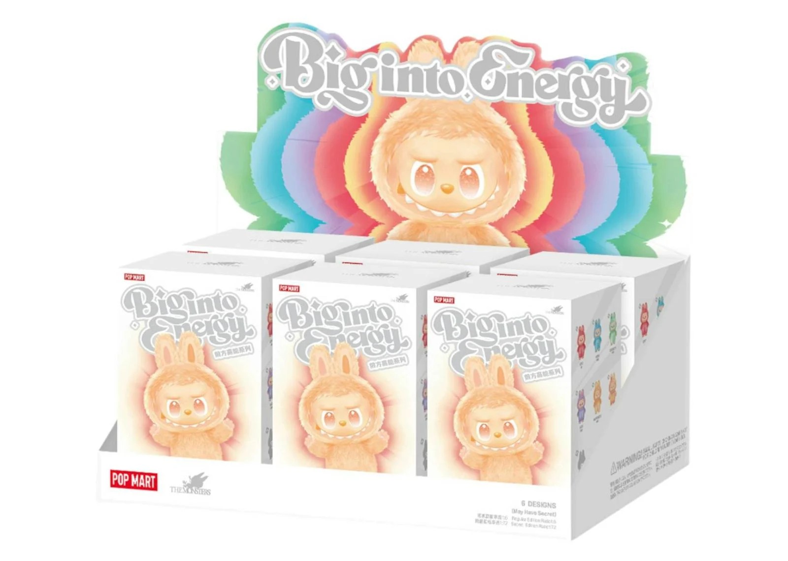 Pop Mart Labubu The Monsters Big into Energy Series Vinyl Plush Pendant Sealed Case Blind Box
