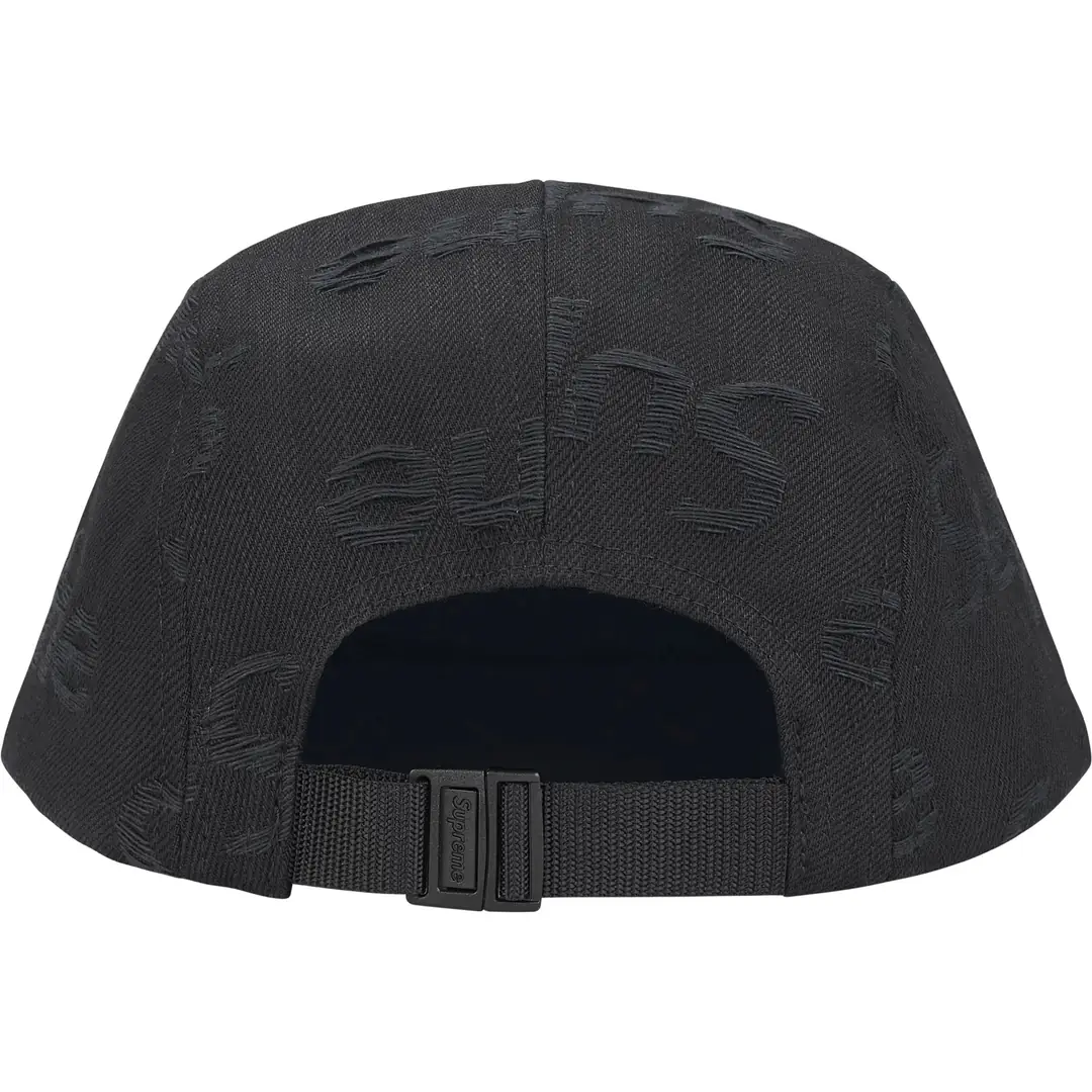 Supreme Jacquard Logos Denim Camp Cap