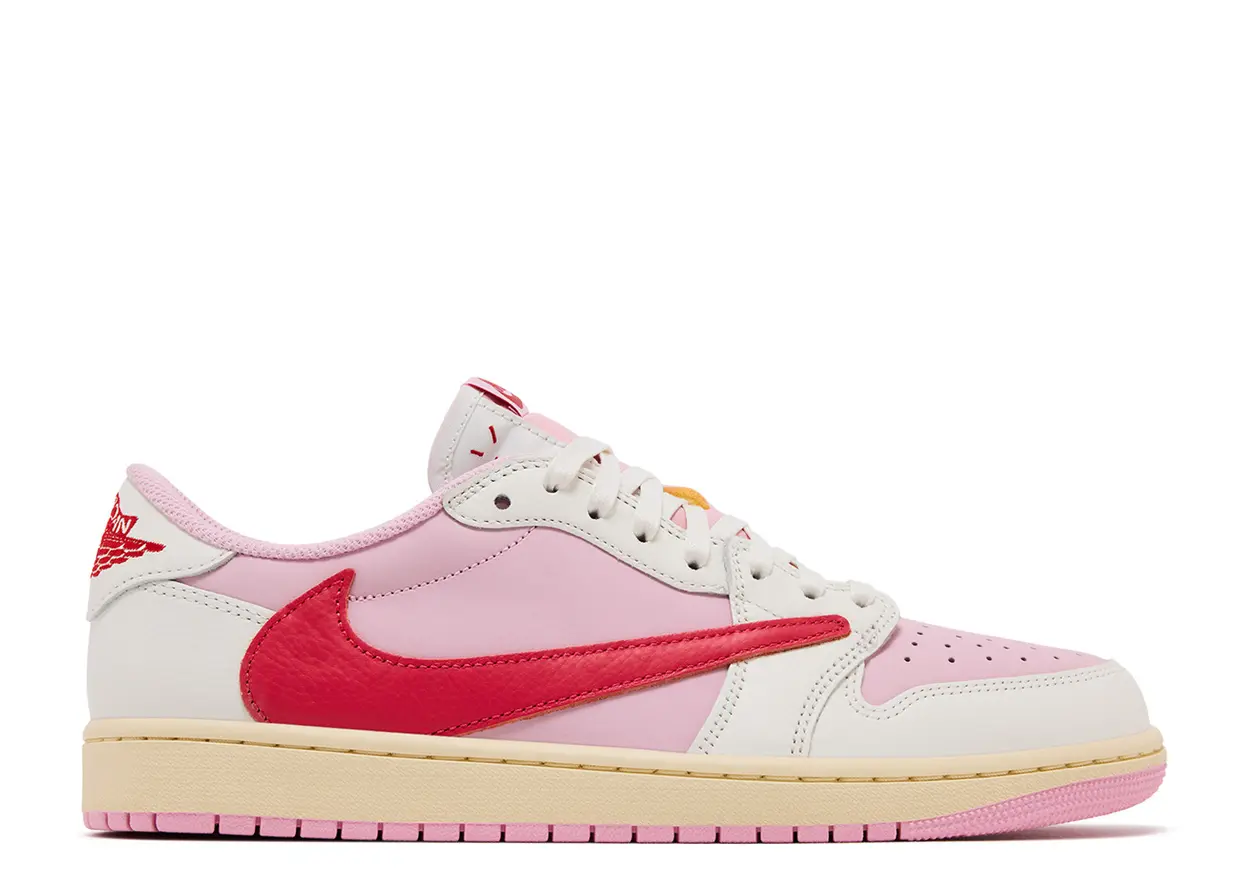 Travis Scott X Jordan 1 Retro Low OG Sail Tropical Pink