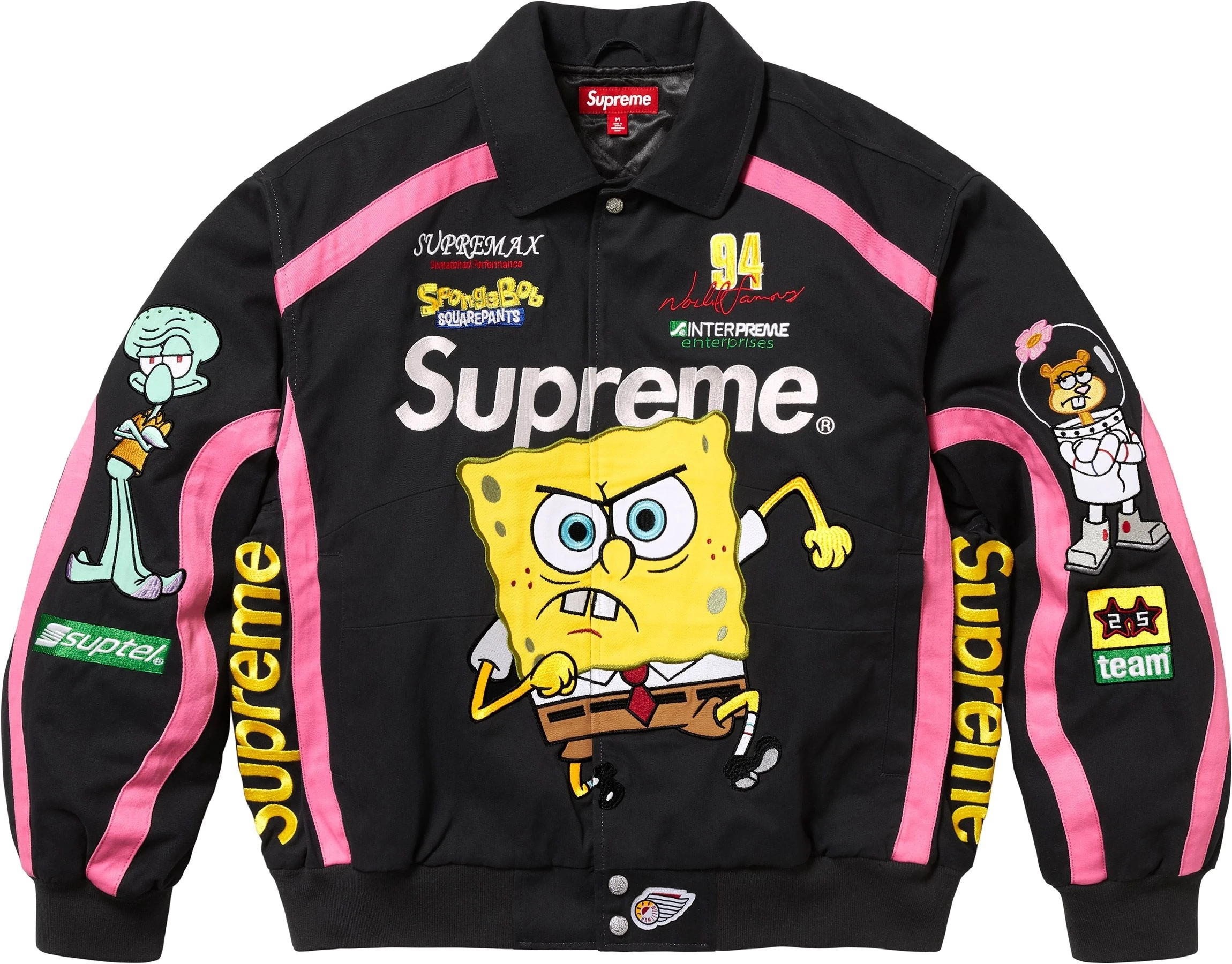 ウェア Supreme x SpongeBob Supreme x Spongebob Jeff Hamilton Racing Jacket